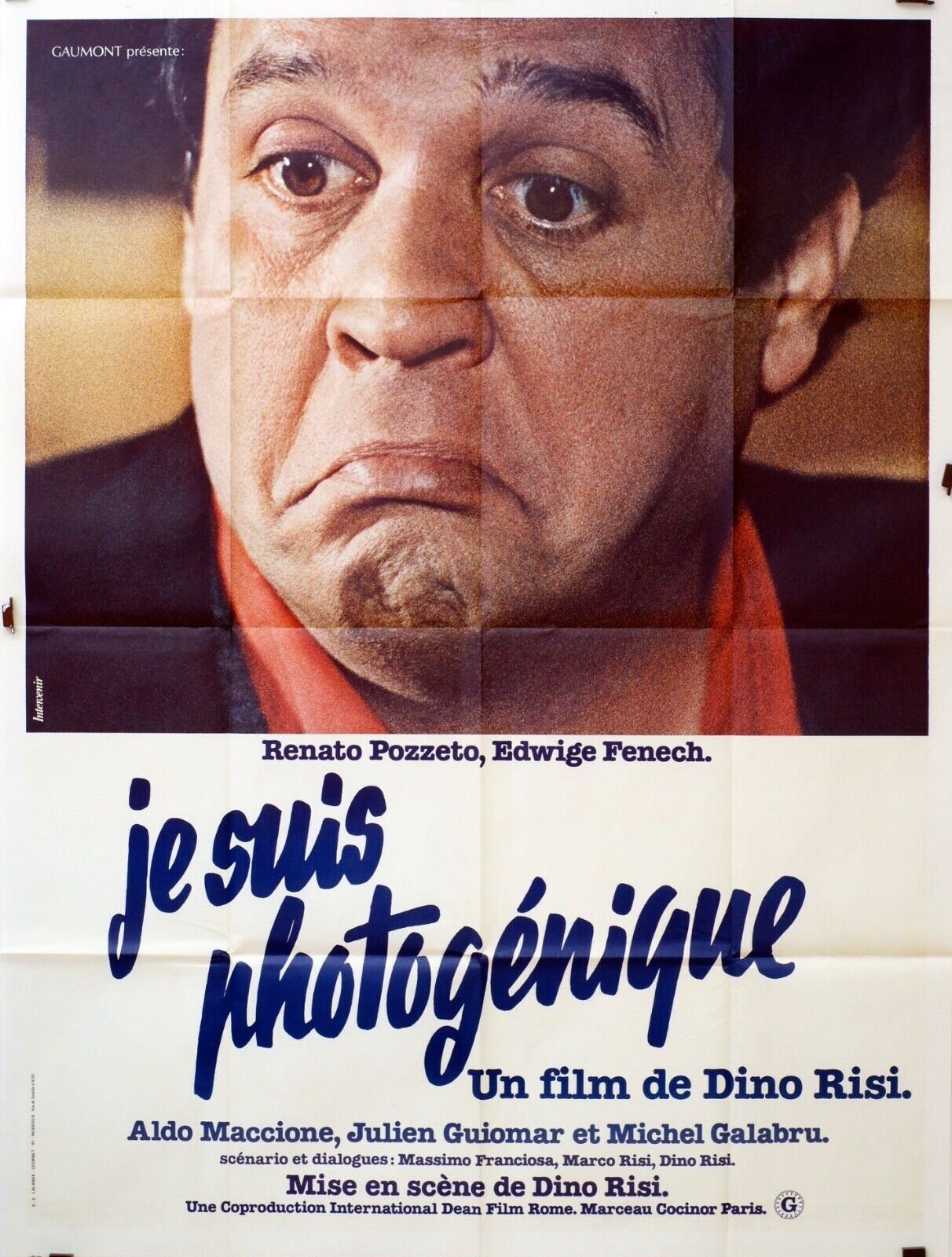 JE SUIS PHOTOGÉNIQUE MOVIE POSTER ORIGINAL 120x160 NICOLE CALFAN