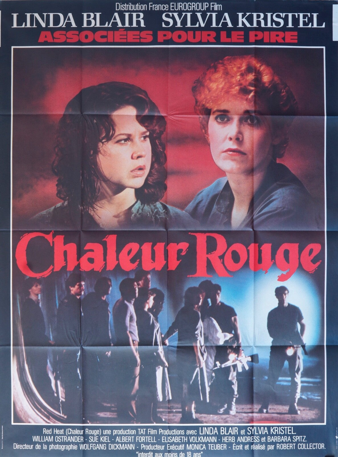 CHALEUR ROUGE MOVIE POSTER ORIGINAL 120x160 LINDA BLAIR