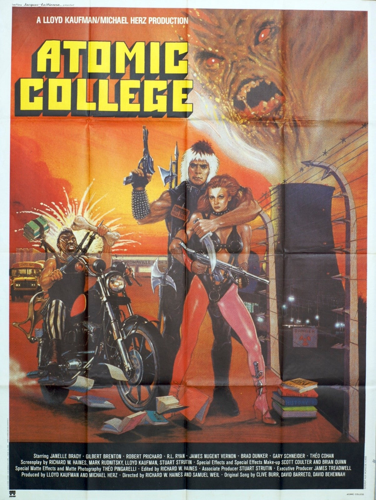 ATOMIC COLLÈGE MOVIE POSTER ORIGINAL 120x160 GILBERT BRENTON