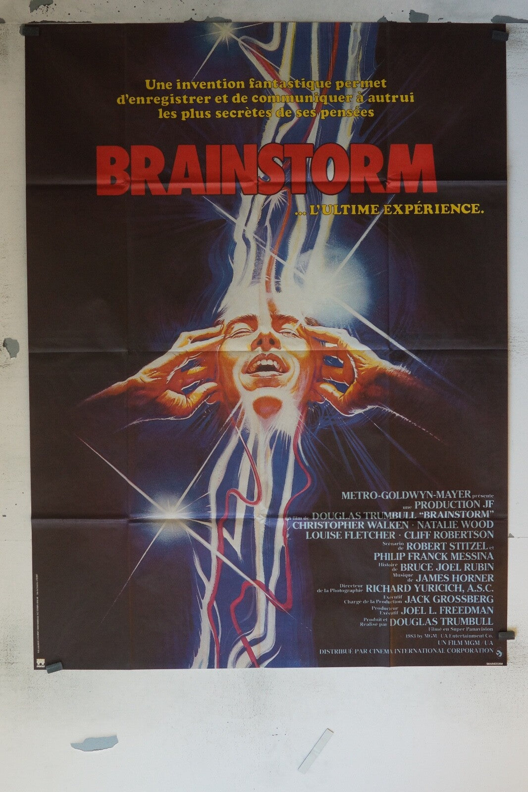 BRAINSTORM POSTER ORIGINAL 120x160 DOUGLAS TRUMBULL