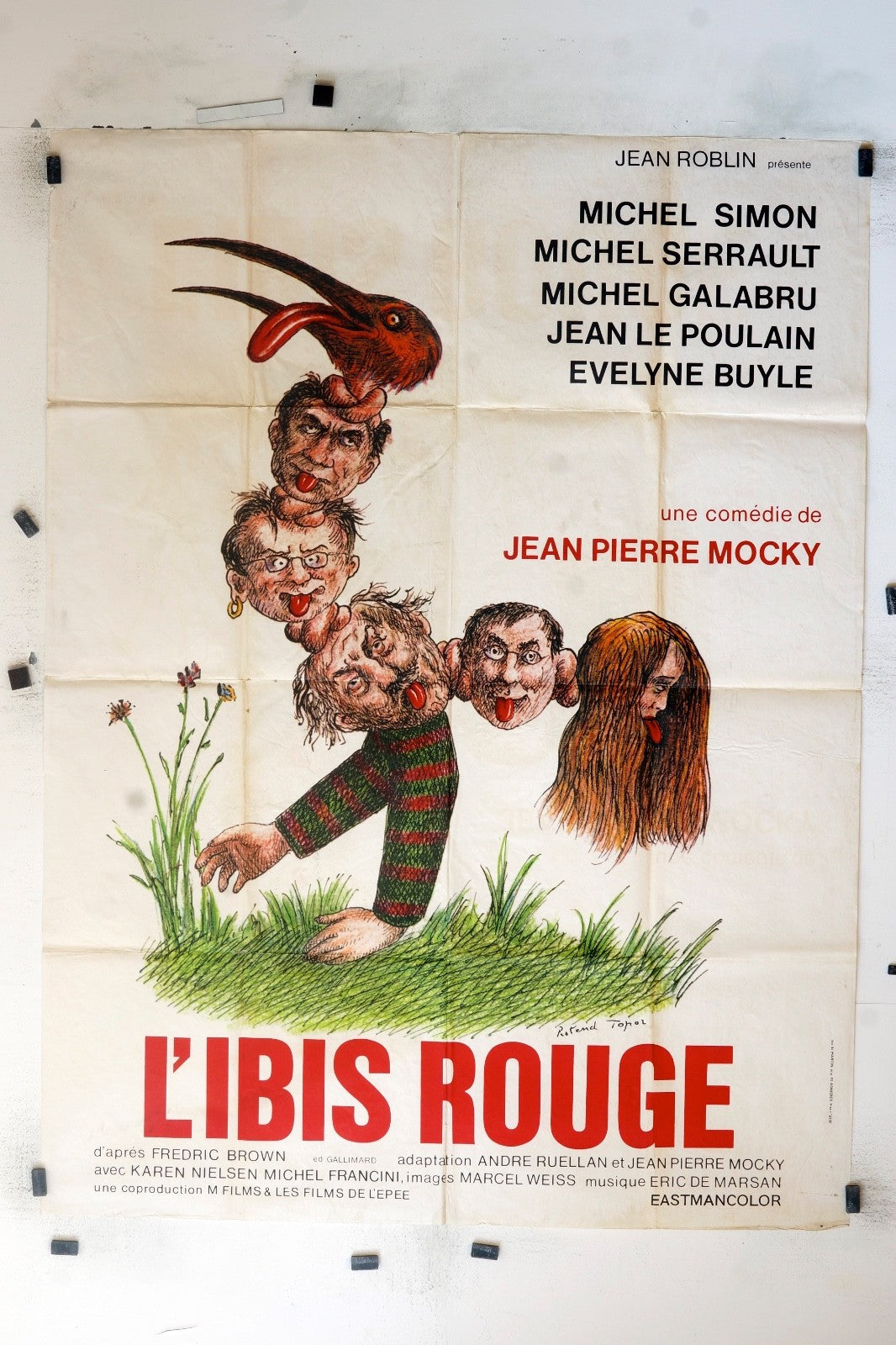 L’IBIS rouge JEAN-PIERRE MOCKY MOVIE POSTER ORIGINAL (120x160)