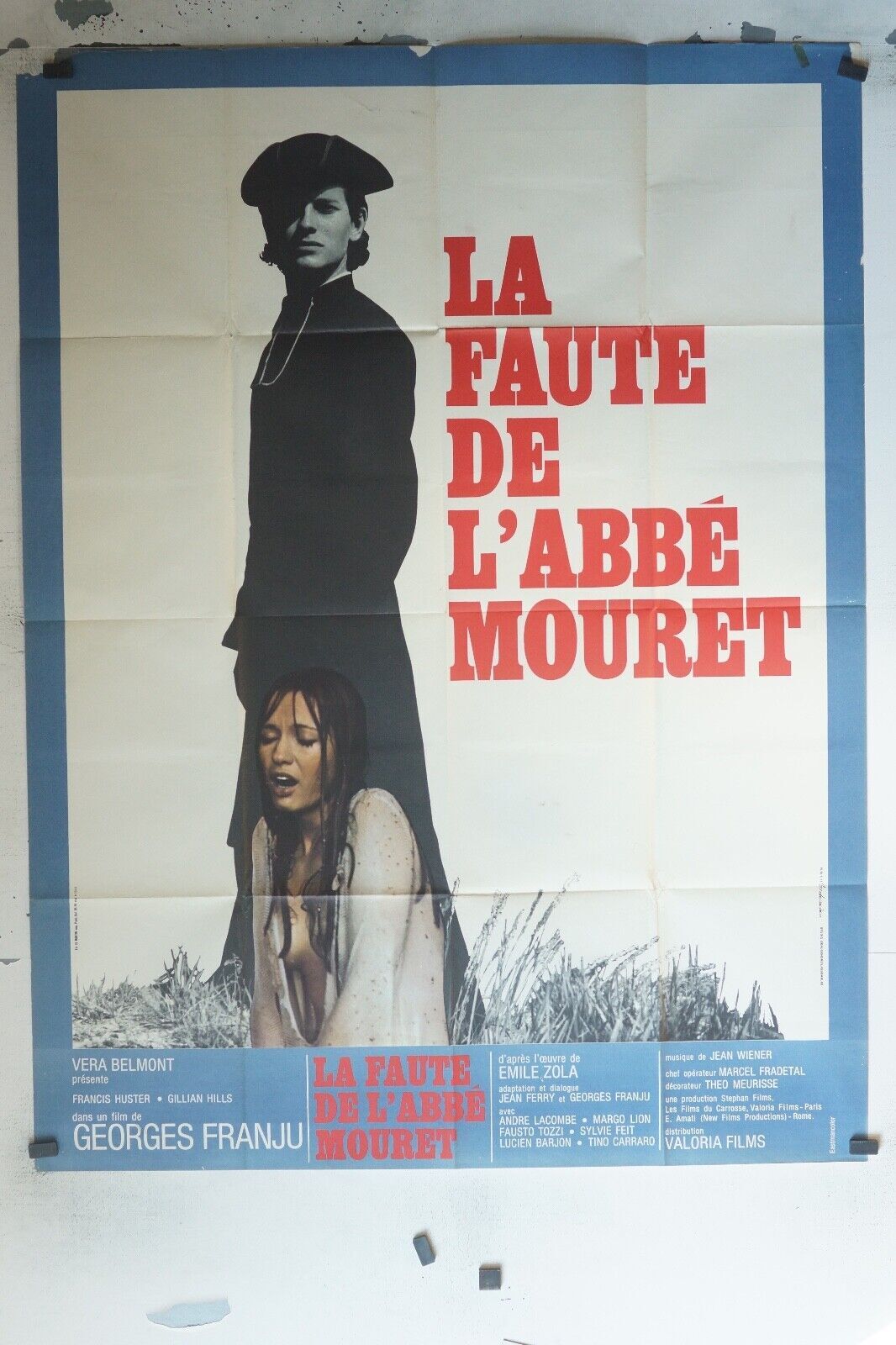 LA FAUTE DE L’ABBÉ MOURET MOVIE POSTER ORIGINAL 120x160 FRANCIS HUSTER