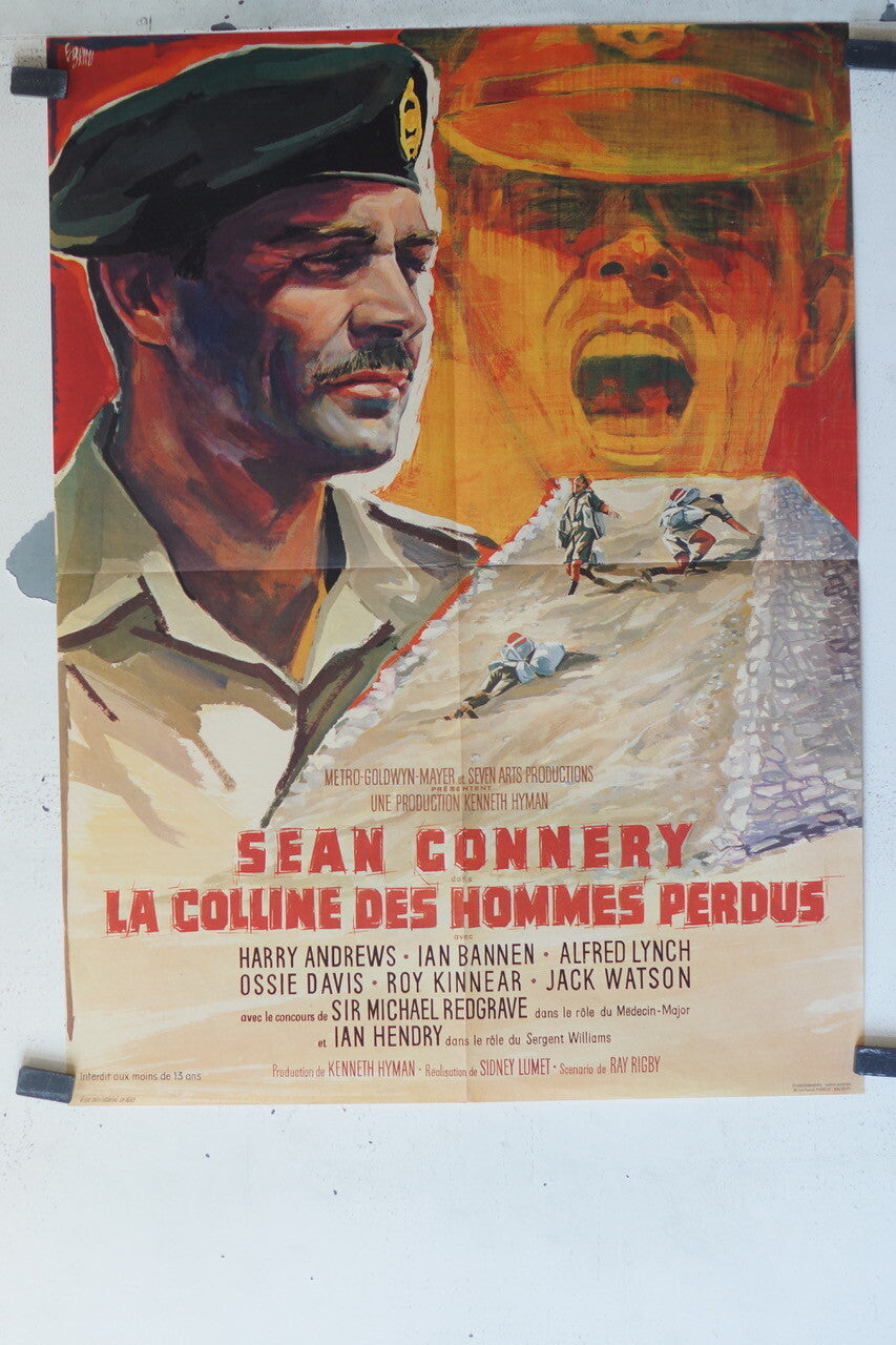 COLLINE DES HOMMES PERDUS (LA) POSTER ORIGINAL (60X80) Sean Connery, The hill