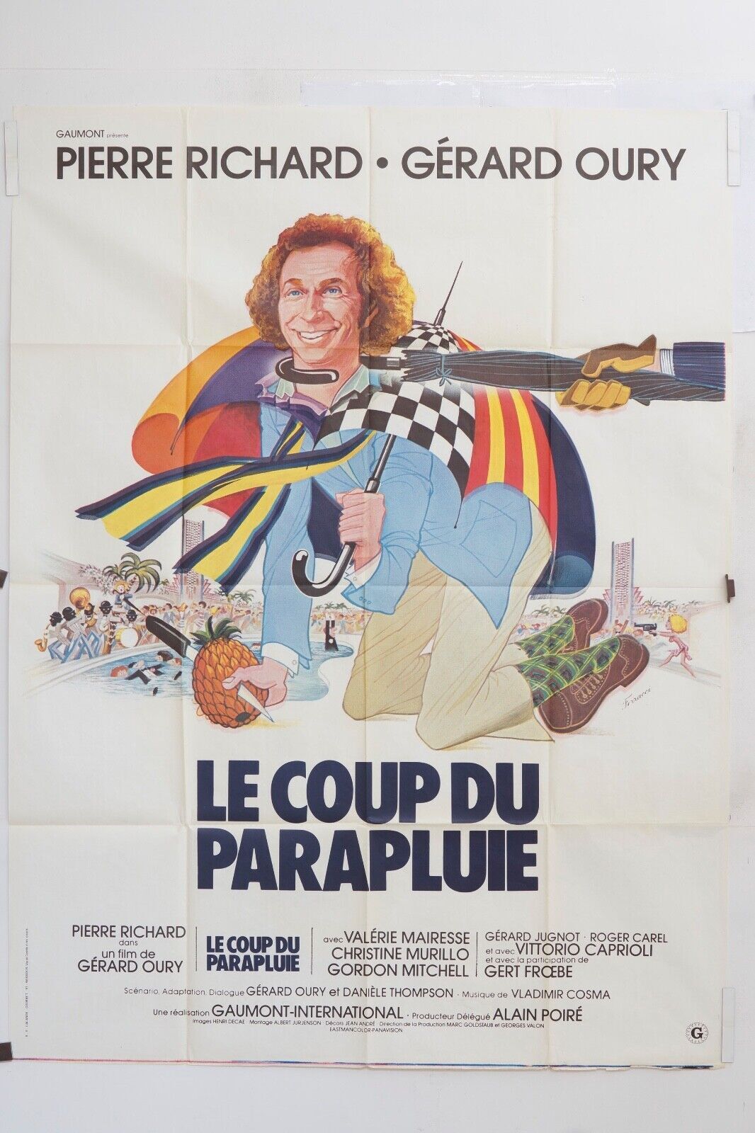 LE COUP DE PARAPLUIE MOVIE POSTER ORIGINAL 120x160 PIERRE RICAHRD
