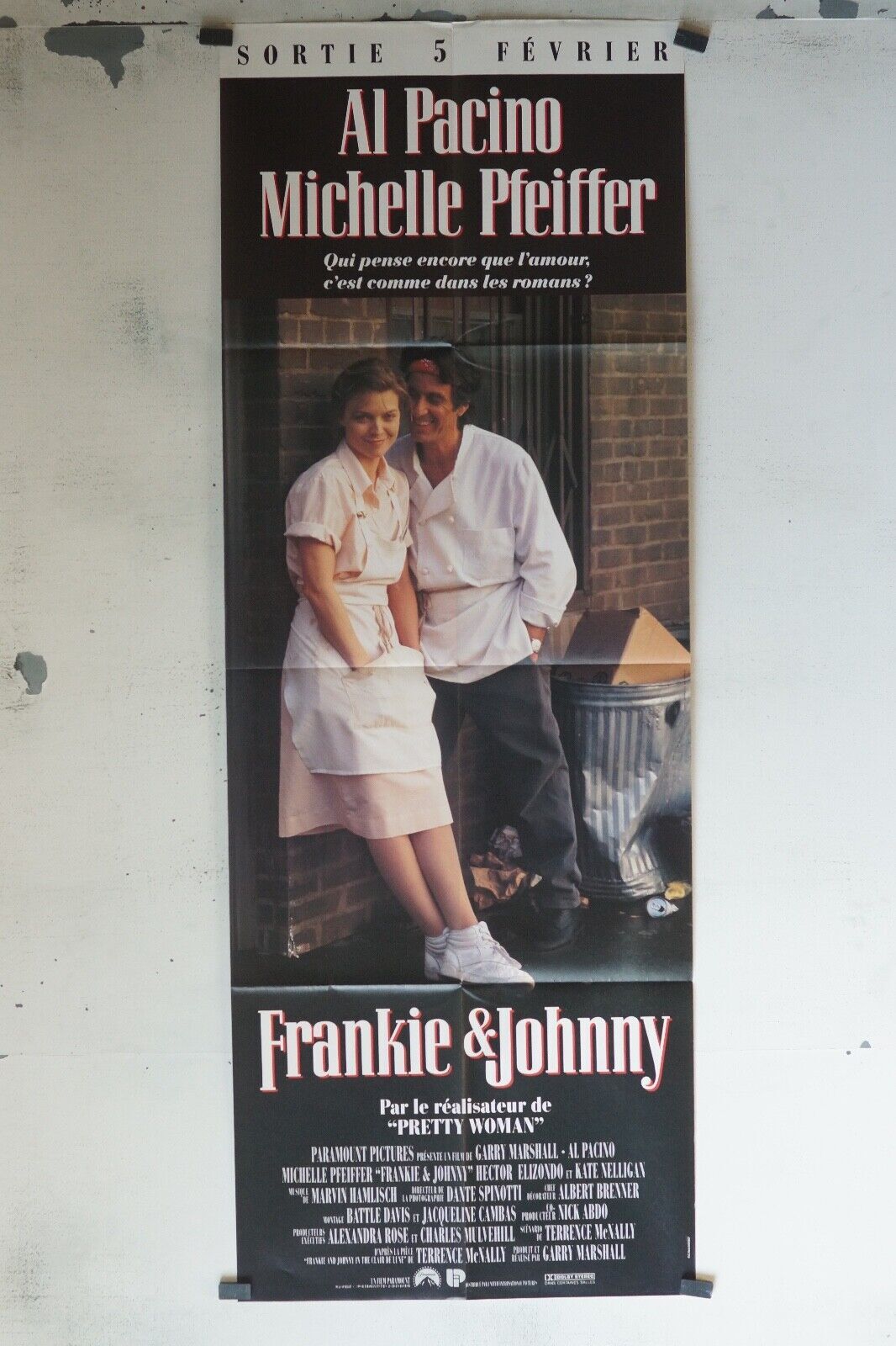FRANKIE & JOHNNY MOVIE POSTER ORIGINAL (60x160) AL PACINO