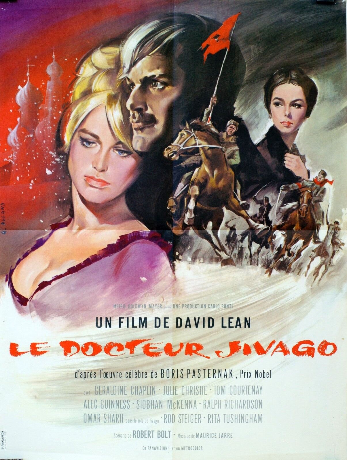 LE DOCTEUR JIVAGO (French Version) ORIGINAL 60x80 Doctor Zhivago