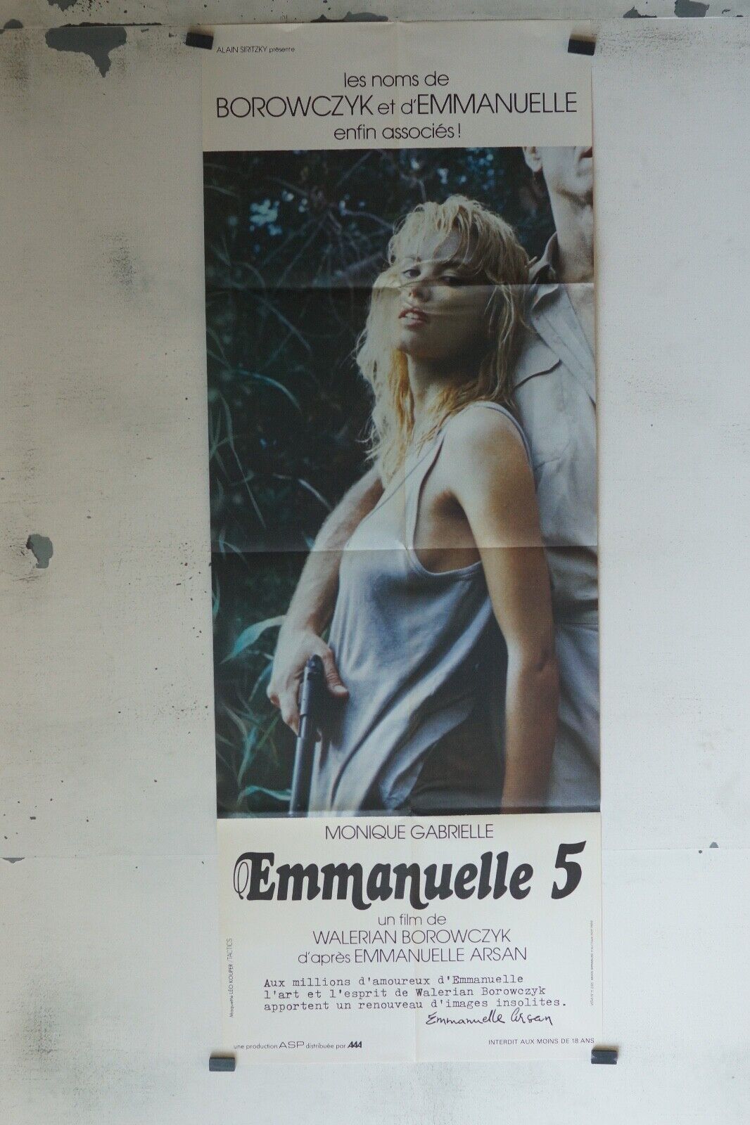 EMMANUELLE 5 60x160 ORIGINAL POSTER WALERIAN BOROWCZYK