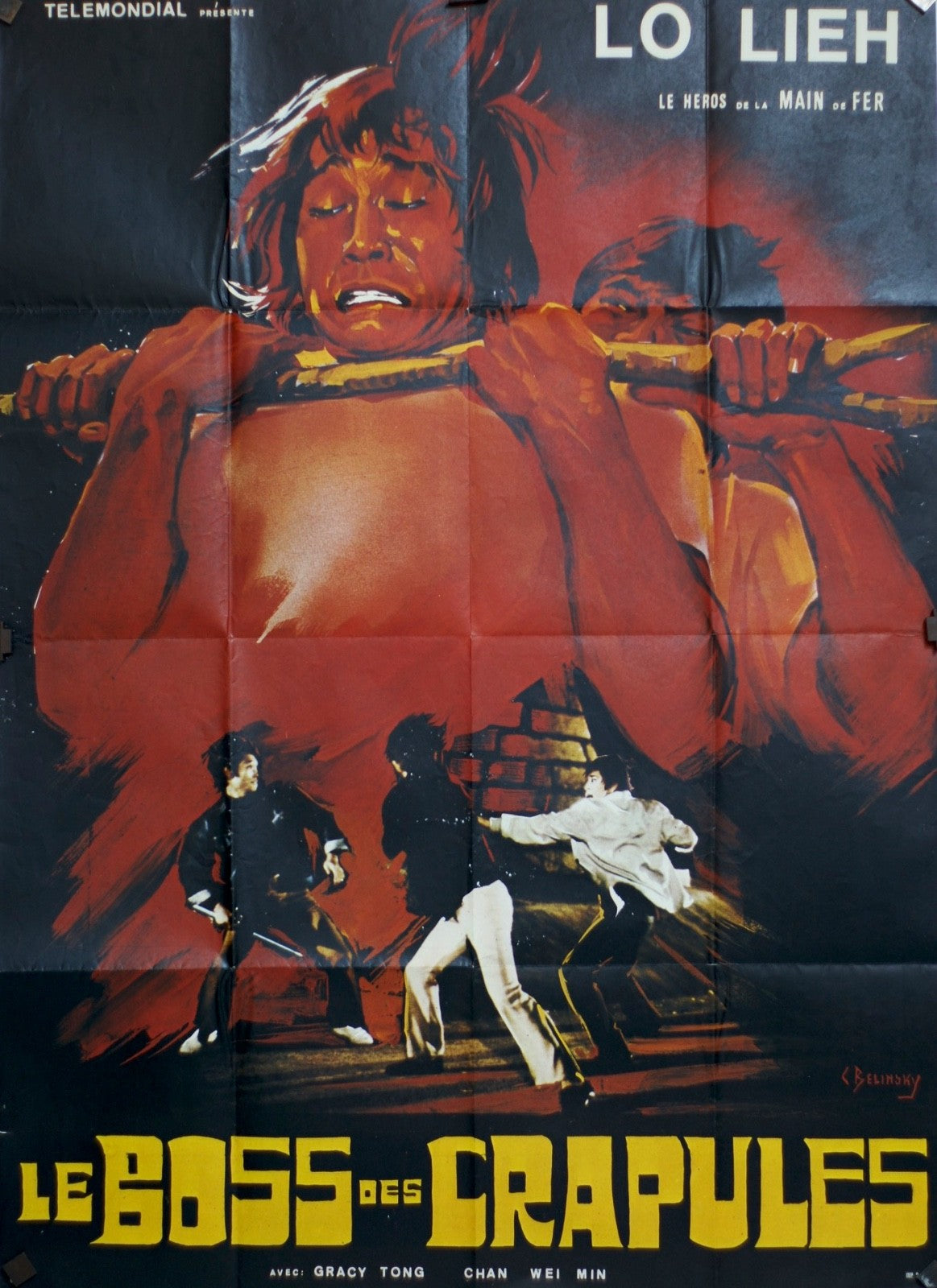 LE BOSS DES CRAPULES LO LIEH MOVIE POSTER ORIGINAL 120x160