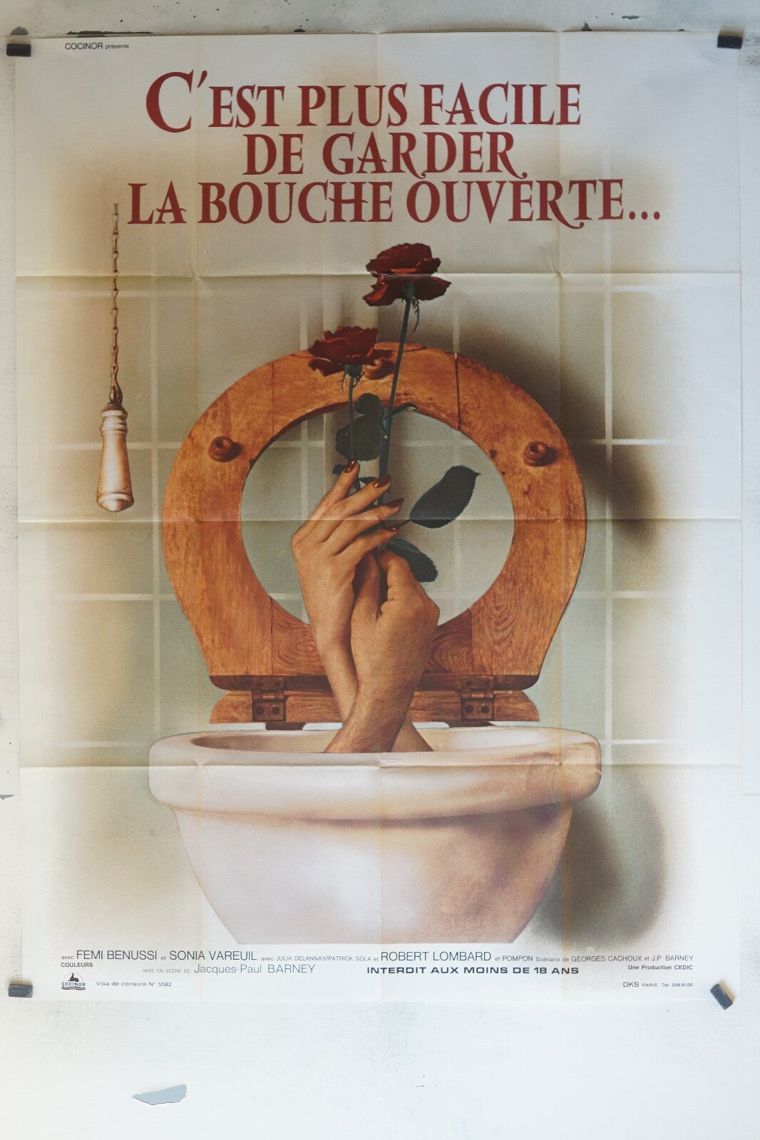 C’EST PLUS FACILE DE GARDER LA BOUCHE OUVERTE… MOVIE POSTER ORIGINAL120x160
