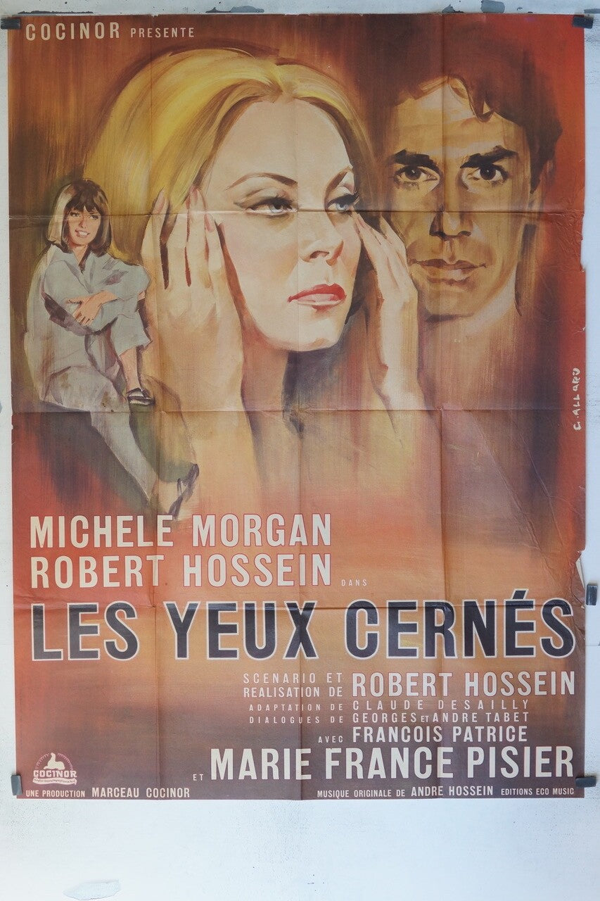 LES YEUX CERNÉS ORIGINAL120x160 MICHÈLE MORGAN – ROBERT HOSSEIN