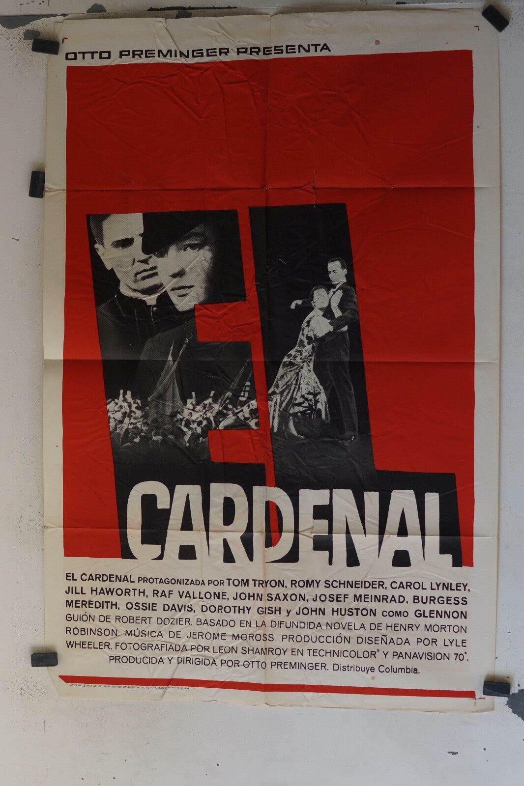 CARDENAL ORIGINAL MOVIE POSTER 70x100 CAROL LYNLEY, TOM TRYON