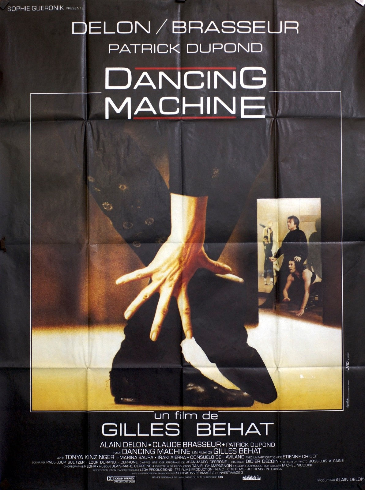 DANCING MACHINE DELON/BRASSEUR MOVIE POSTER ORIGINAL 120x160