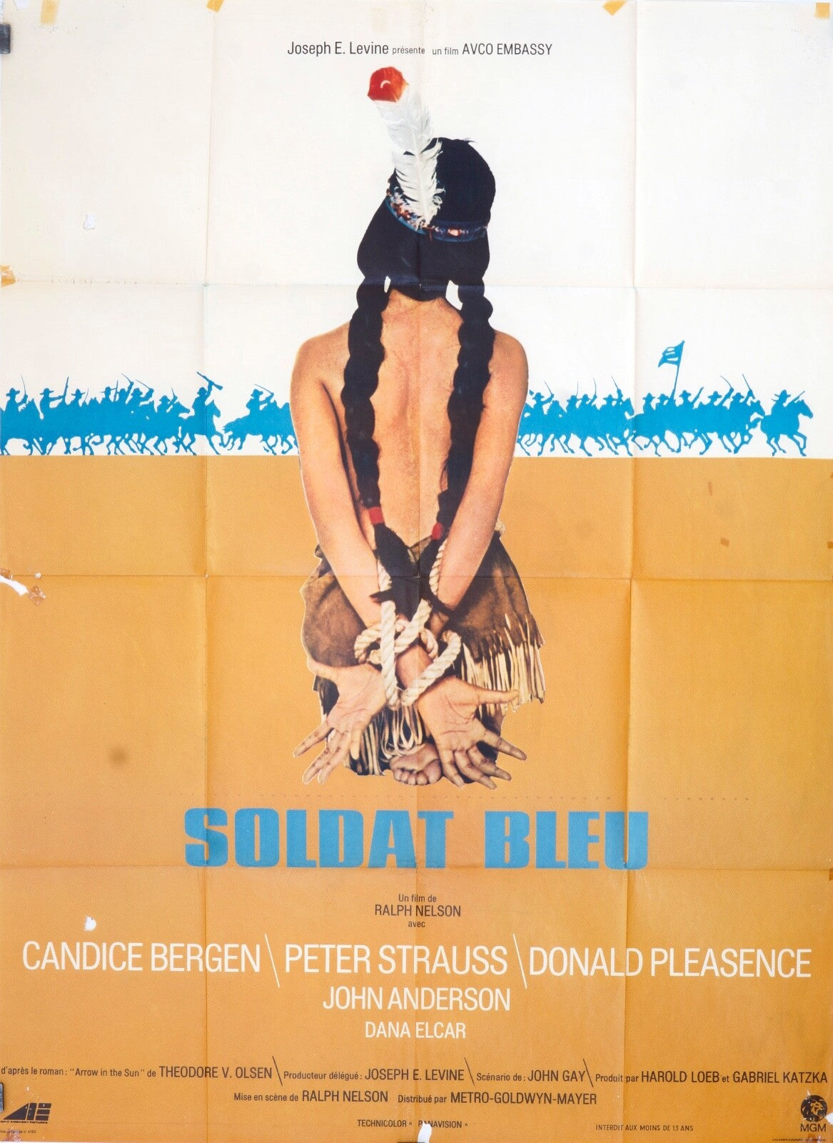 SOLDAT BLEU MOVIE POSTER ORIGINAL 120x160 CANDICE BERGEN