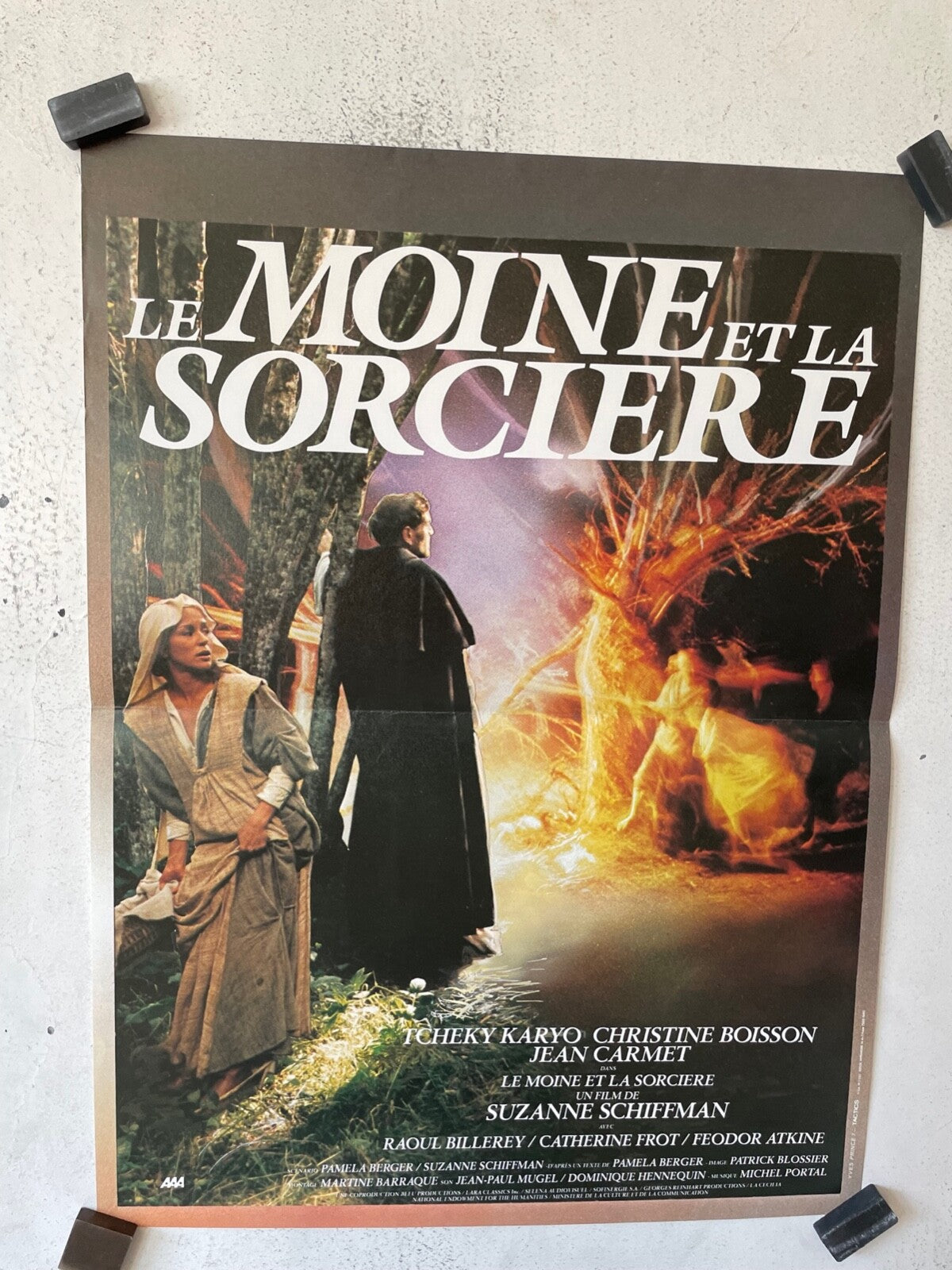 LE MOINE ET LA SORCIÈRE POSTER ORIGINAL (40X60) TCHEKY KARYO – JEAN CARMET