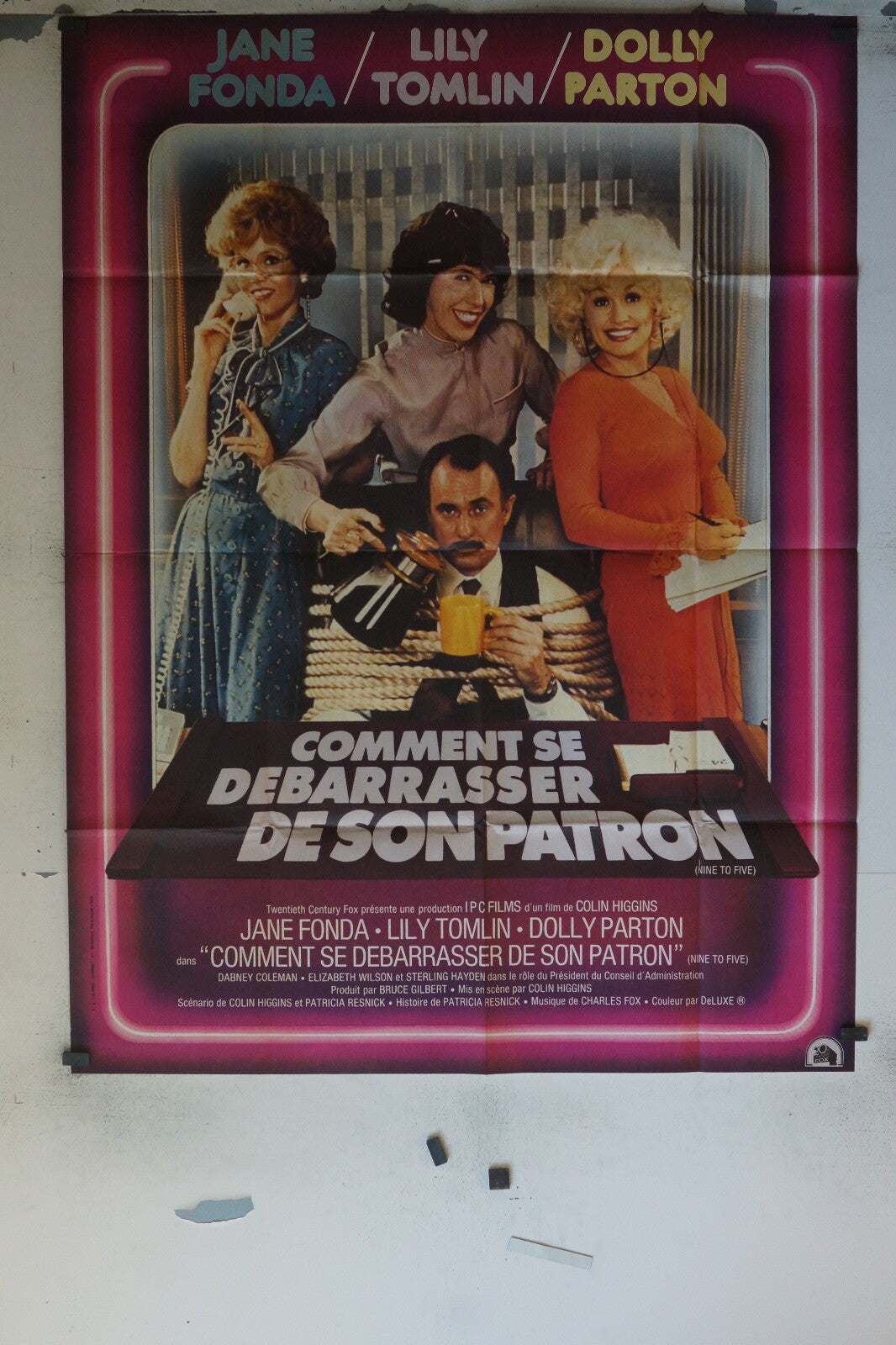COMMENT SE DÉBARRASSER DE SON PATRON MOVIE POSTER ORIGINAL 120x160 JANE FONDA