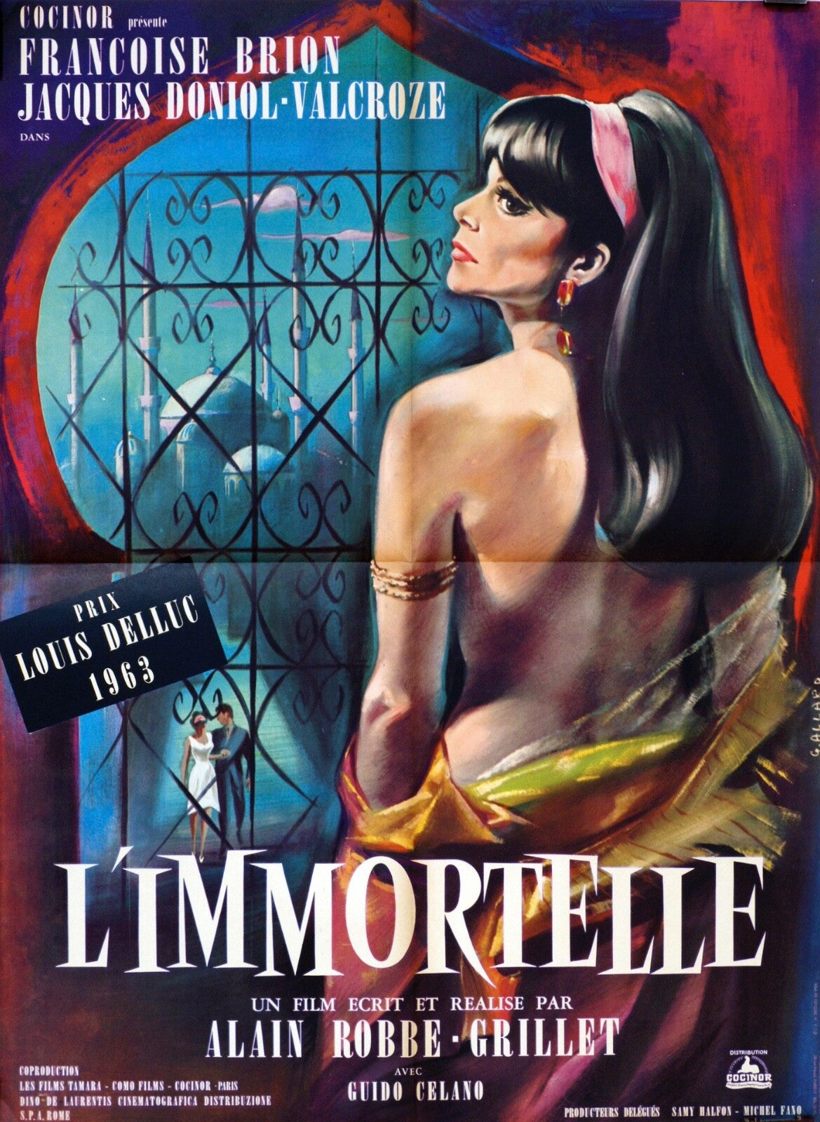 L’IMMORTELLE 60X80 MOVIE POSTER ORIGINAL FRANCOISE BRION – JACQUES DONIOL