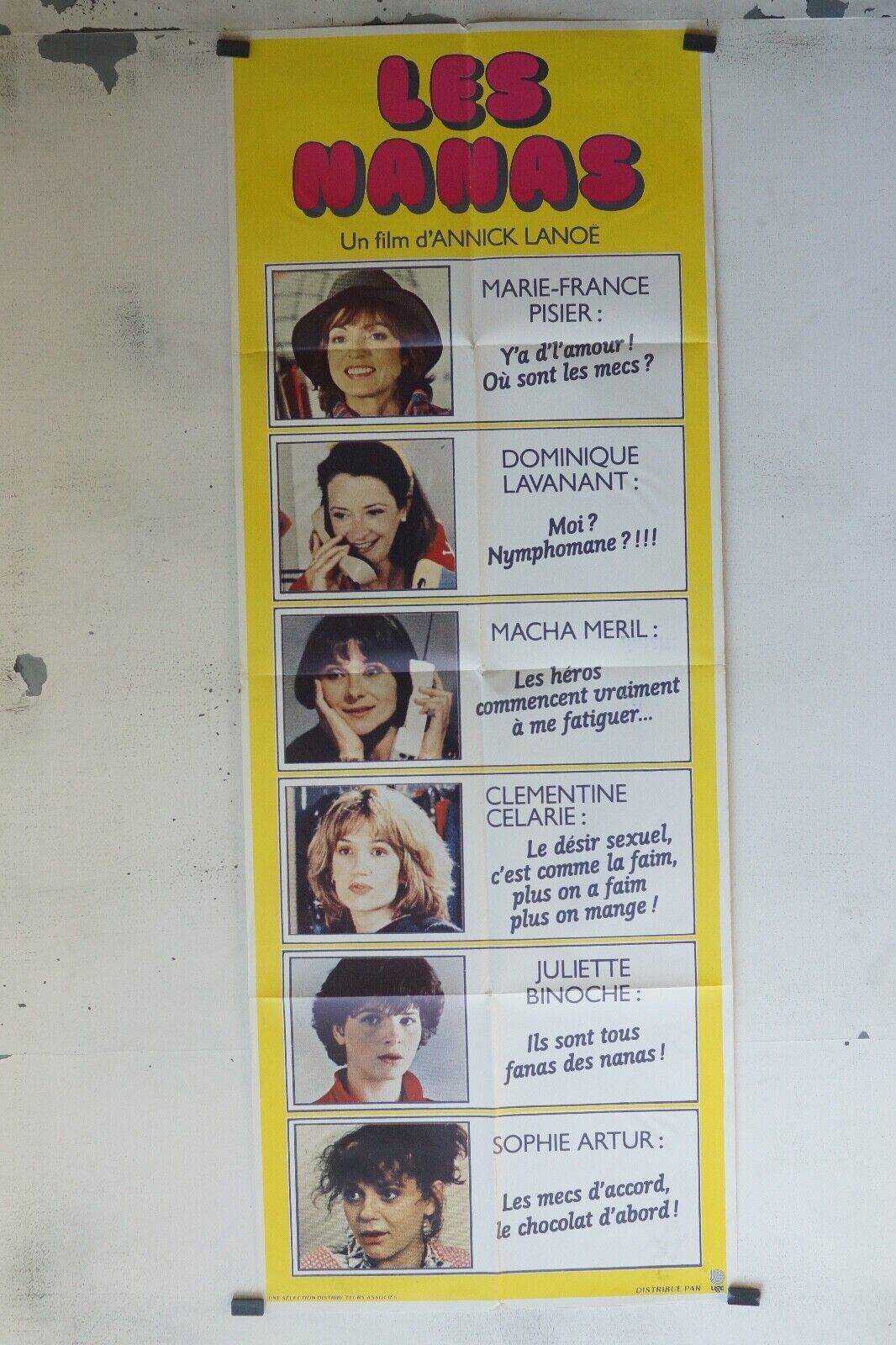 LES NANAS POSTER ORIGINAL 60x160 ANNICK LANOE