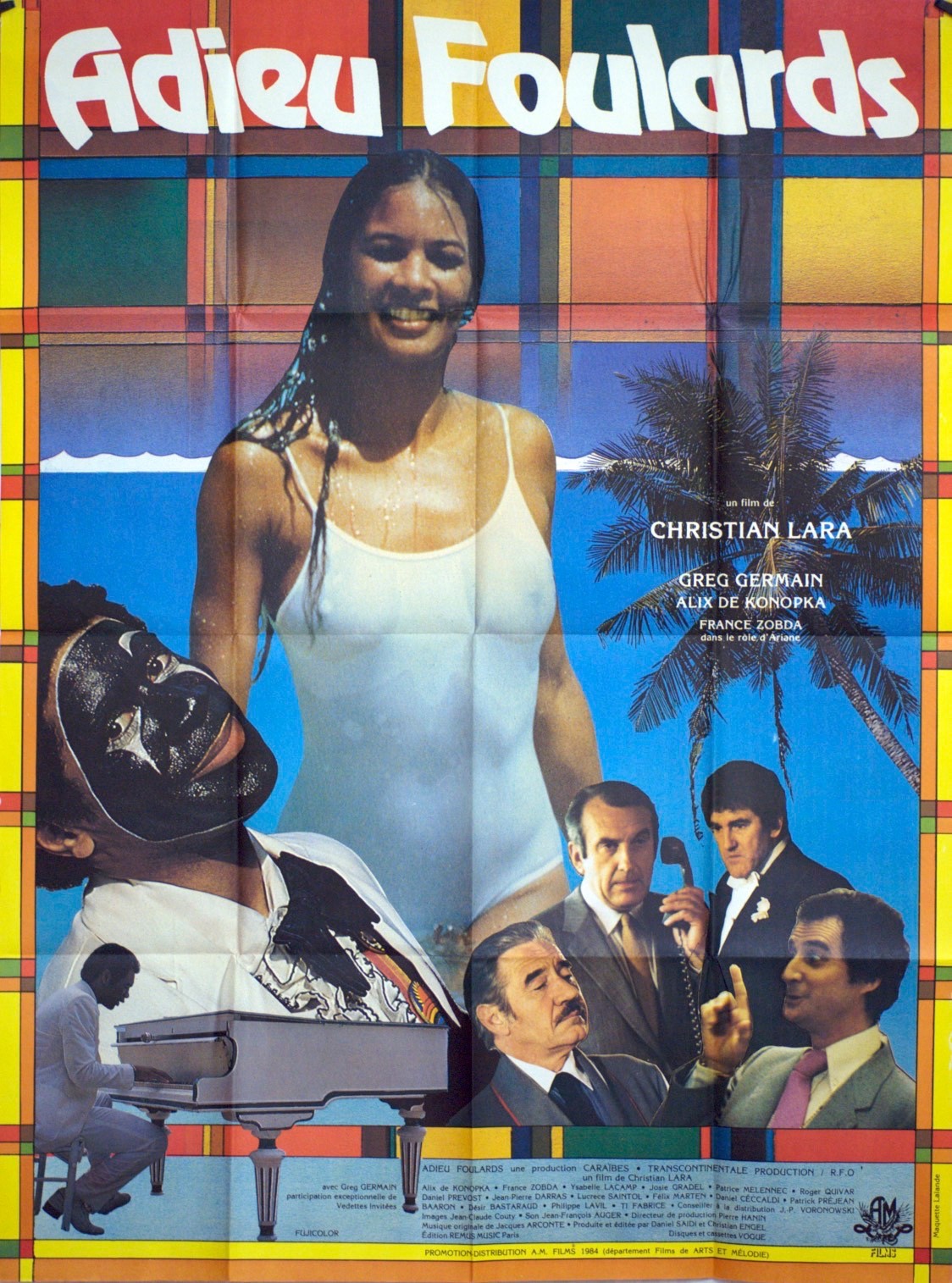 ADIEU FOULARD CHRISTIAN LARA movie poster ORIGINAL 120x160