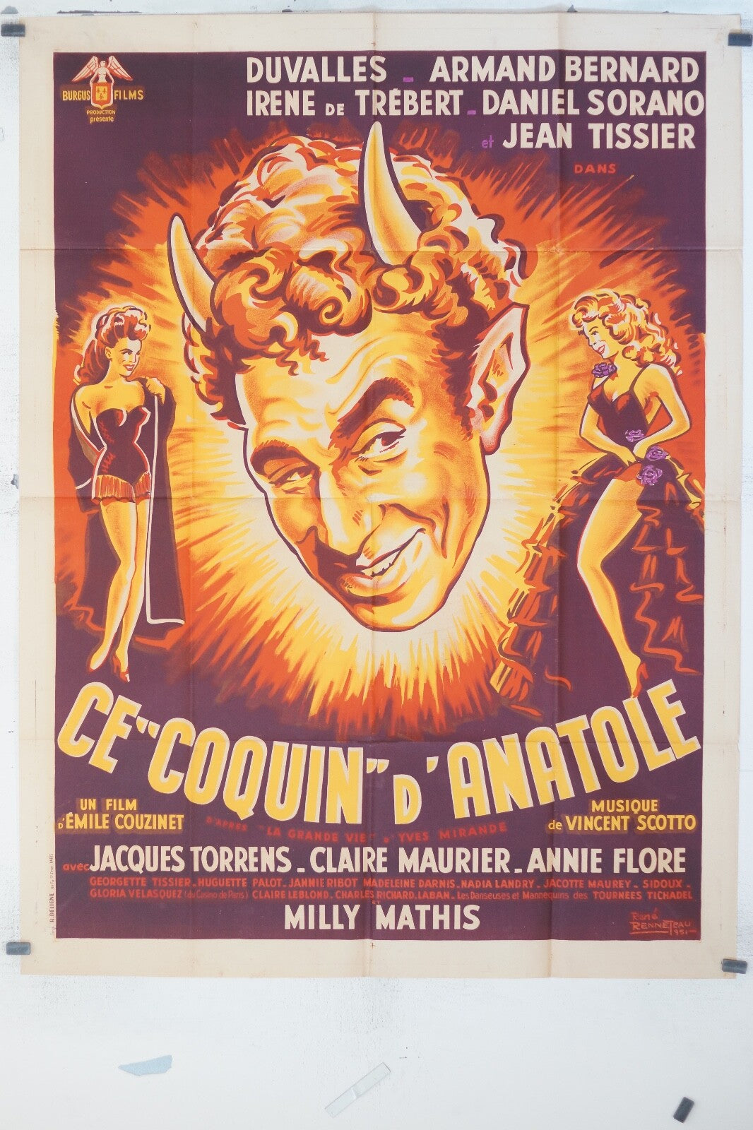 CE “COQUIN” D’ANATOLE MOVIE POSTER ORIGINAL (120x160), Fréderic Duvallès