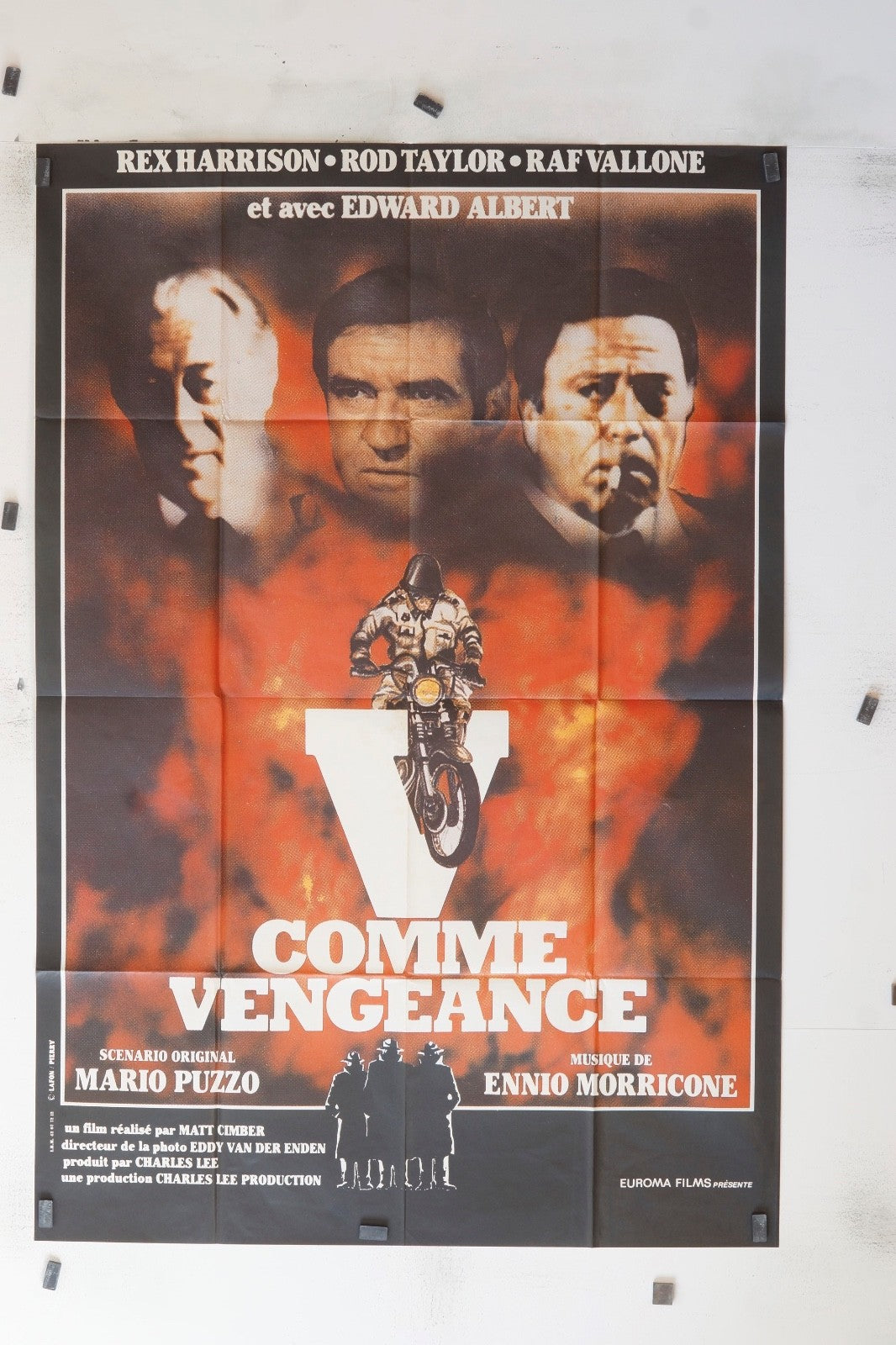 V COMME VENDETTA REX HARRISON MOVIE POSTER ORIGINAL 120x160