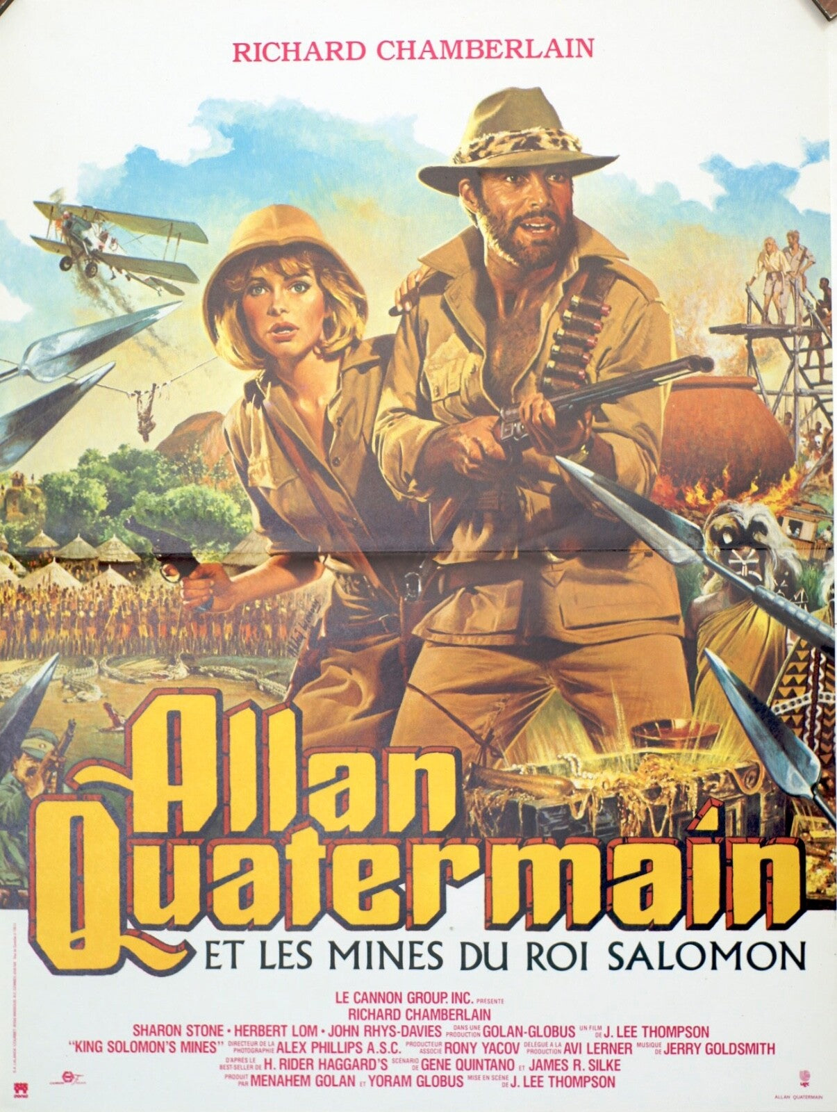 ALLAN QUATERMAIN et les mines du roi Salomon (French Edition) ORIGINAL 40x60