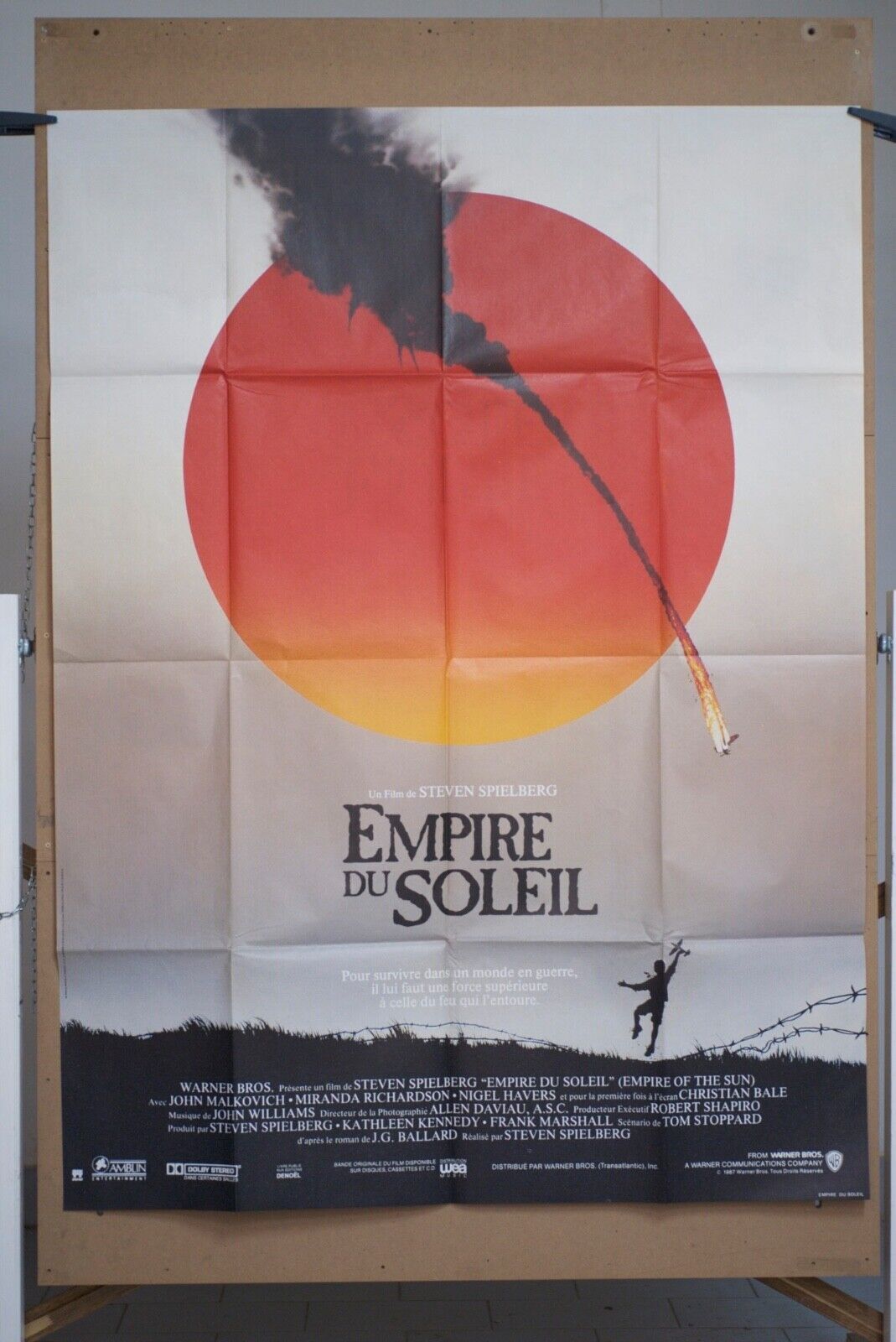EMPIRE DU SOLEIL Original Movie Poster 120X160 STEVEN SPIELBERG