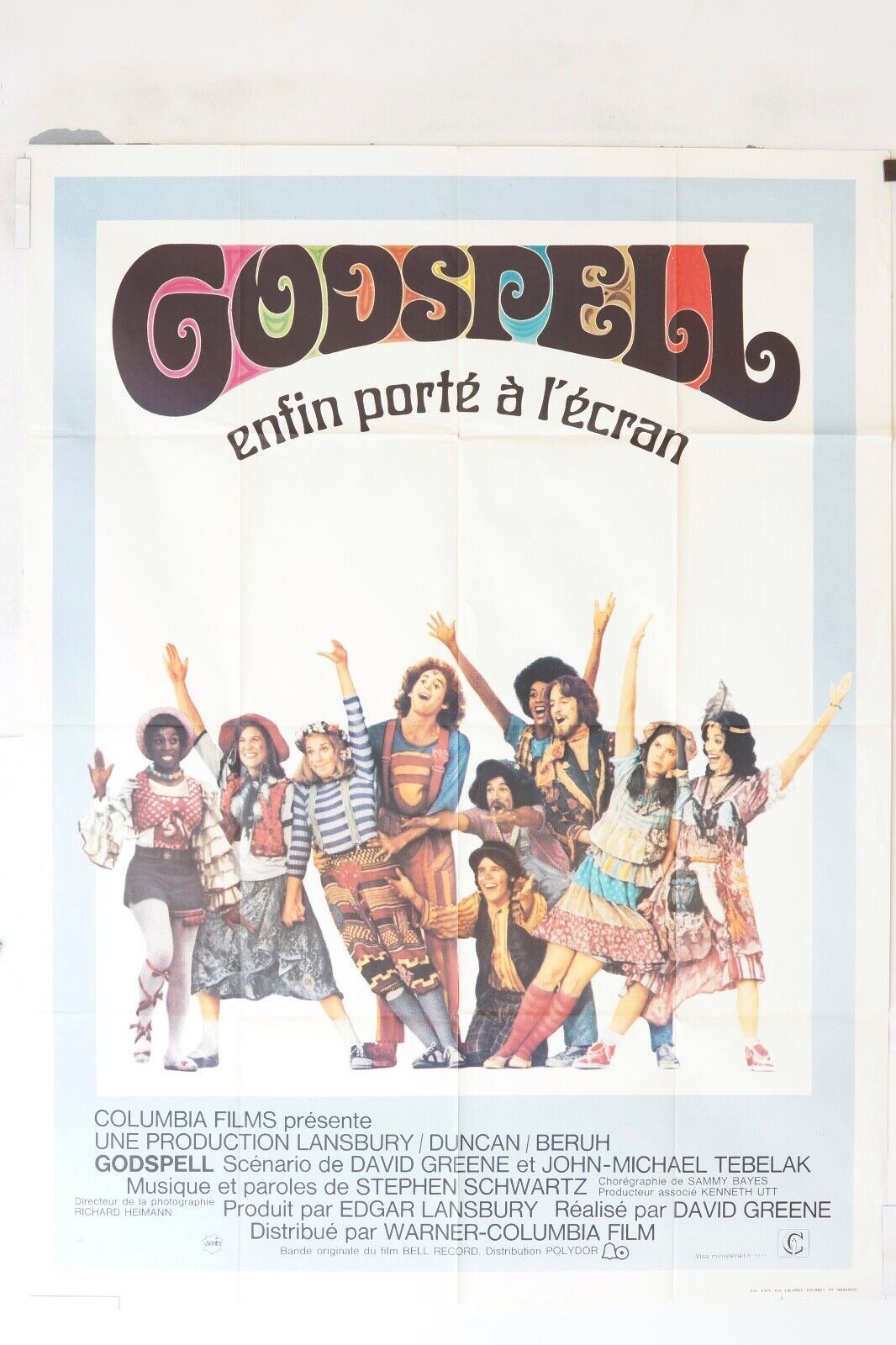 GODSPELL MOVIE POSTER ORIGINAL 120x160 DAVID GREENE