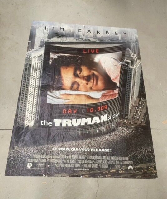 THE TRUMAN, JIM CARREY, MOVIE POSTER ORIGINAL 120x160