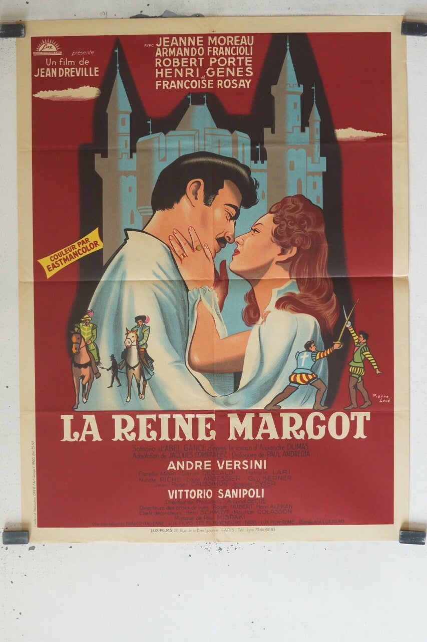 LA REINE MARGOT MOVIE POSTER ORIGINAL (60X80) JEANNE MOREAU – ARMANDO FRANCIOLI