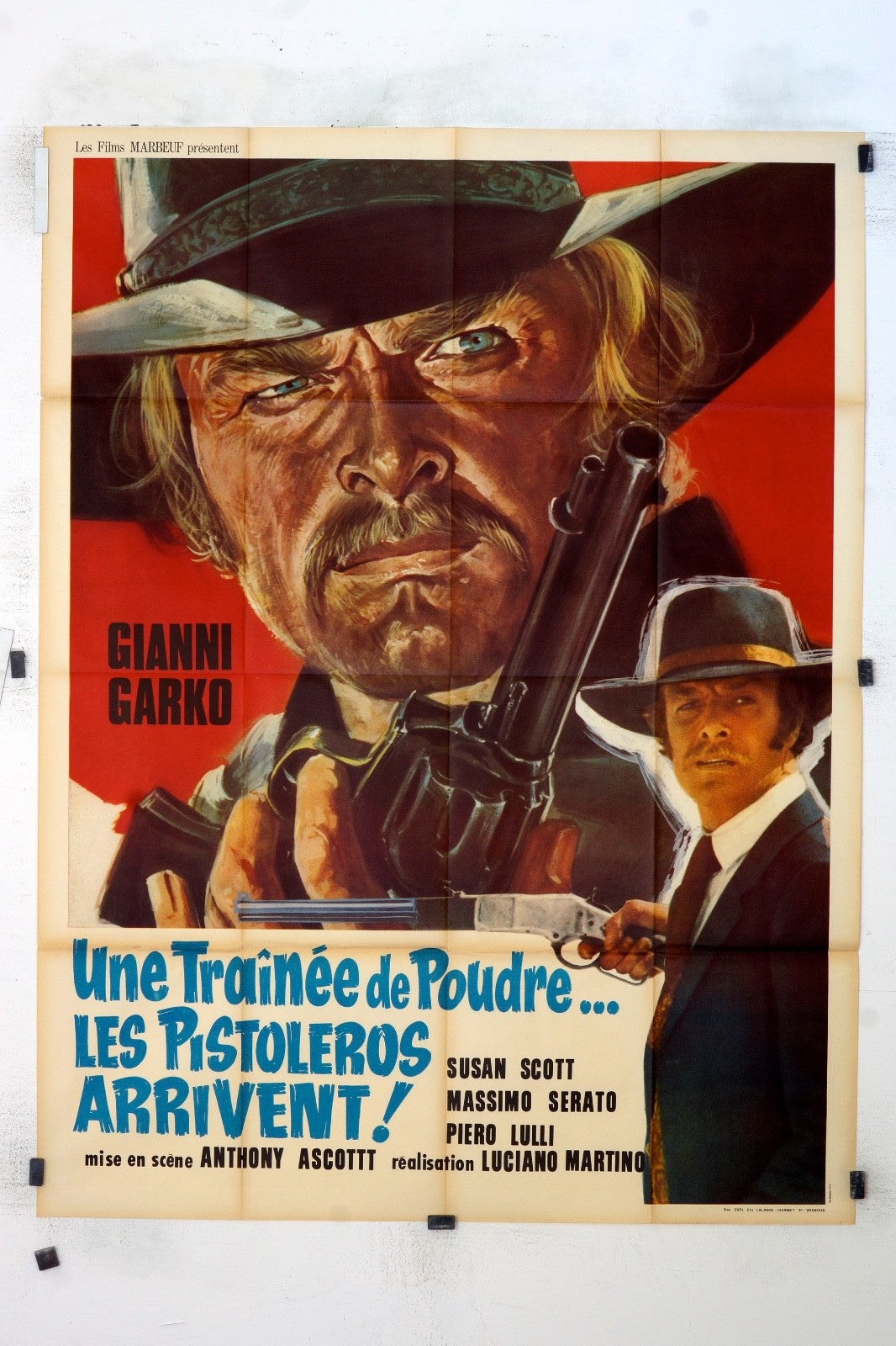 UNE TRAINÉE DE POUDRE…LES PISTELEROS ARRIVENT ! GIANNI POSTER ORIGINAL (120x160)