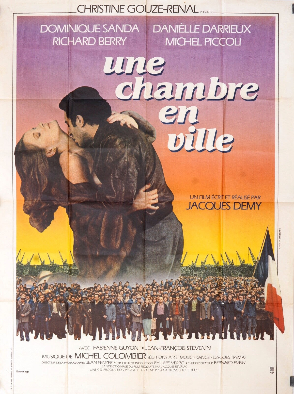 UNE CHAMBRE EN VILLE MOVIE POSTER ORIGINAL (120X160) JACQUES DEMY