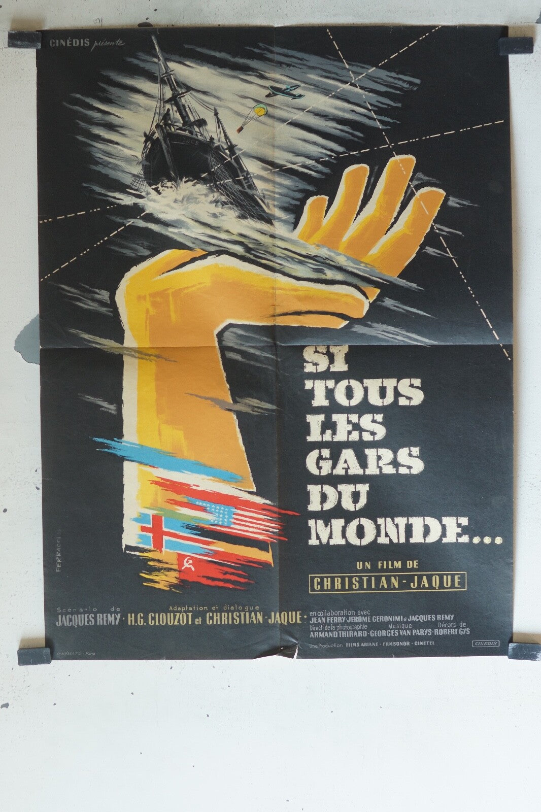 SI TOUS LES GARS DU MONDE… MOVIE POSTER (60x80) André Valmy , Jean Gaven