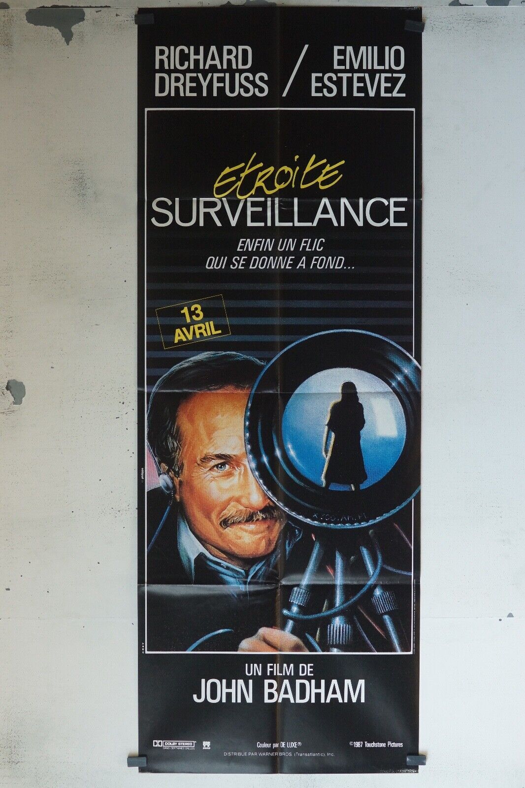 ETROITE SURVEILLANCE (60x160) MOVIE POSTER ORIGINAL RICHARD DREYFUSS