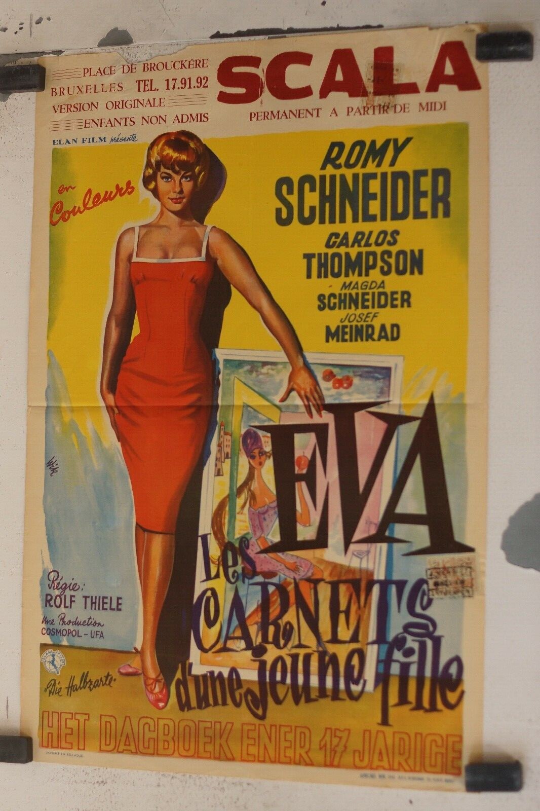 EVA LES CARNETS D’UNE JEUNE FILLE (Belge) ORIGINAL 30x55