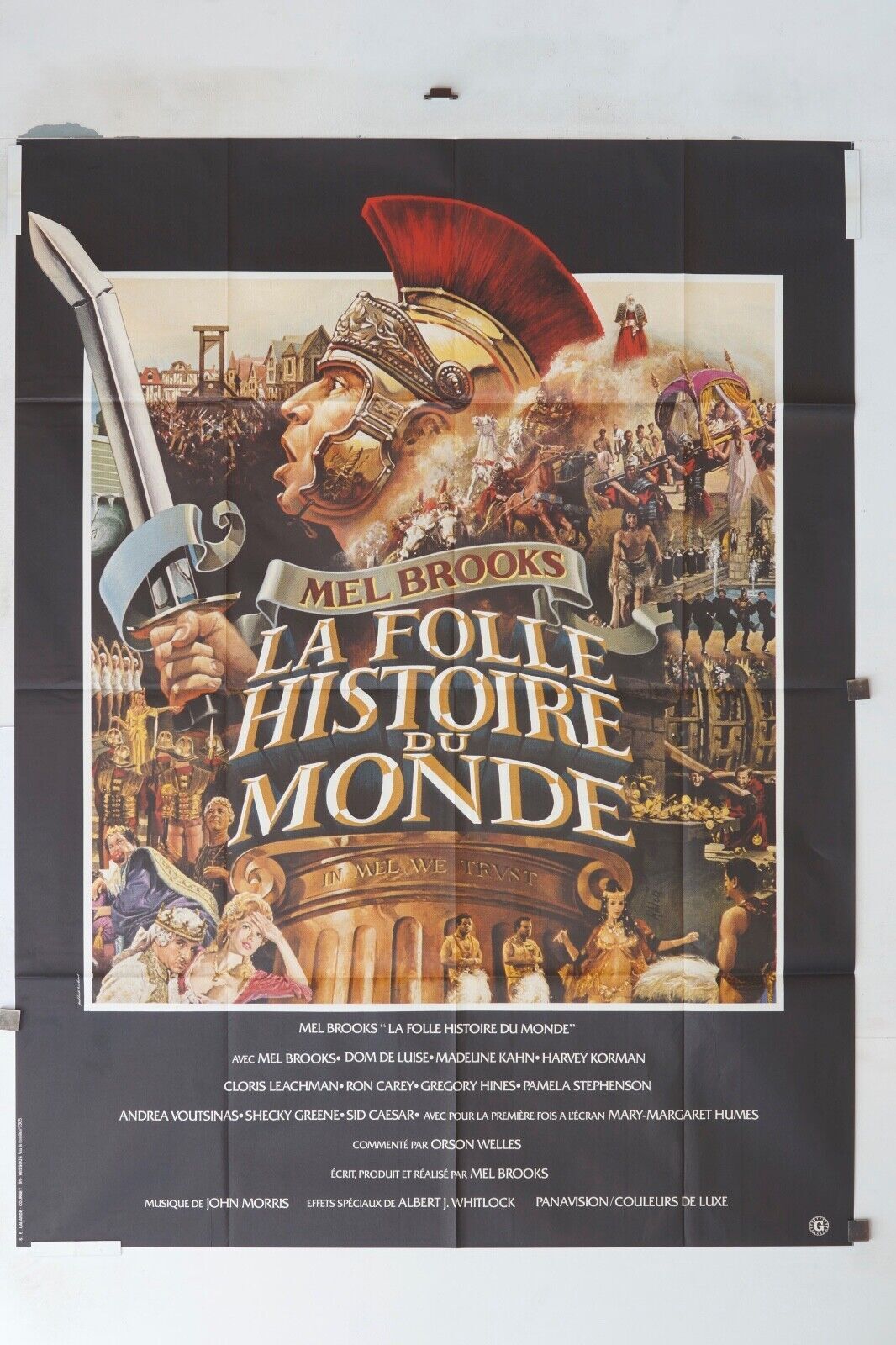 LA FOLLE HISTOIRE DU MONDE POSTER ORIGINAL 120x160 MEL BROOKS
