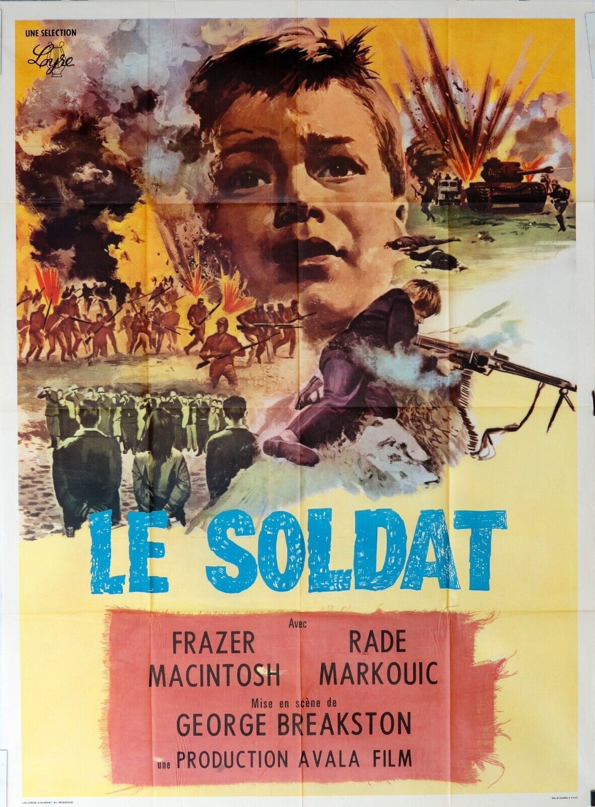 LE SOLDAT MOVIE POSTER ORIGINAL 120x160 FRAZER MACINTOSH