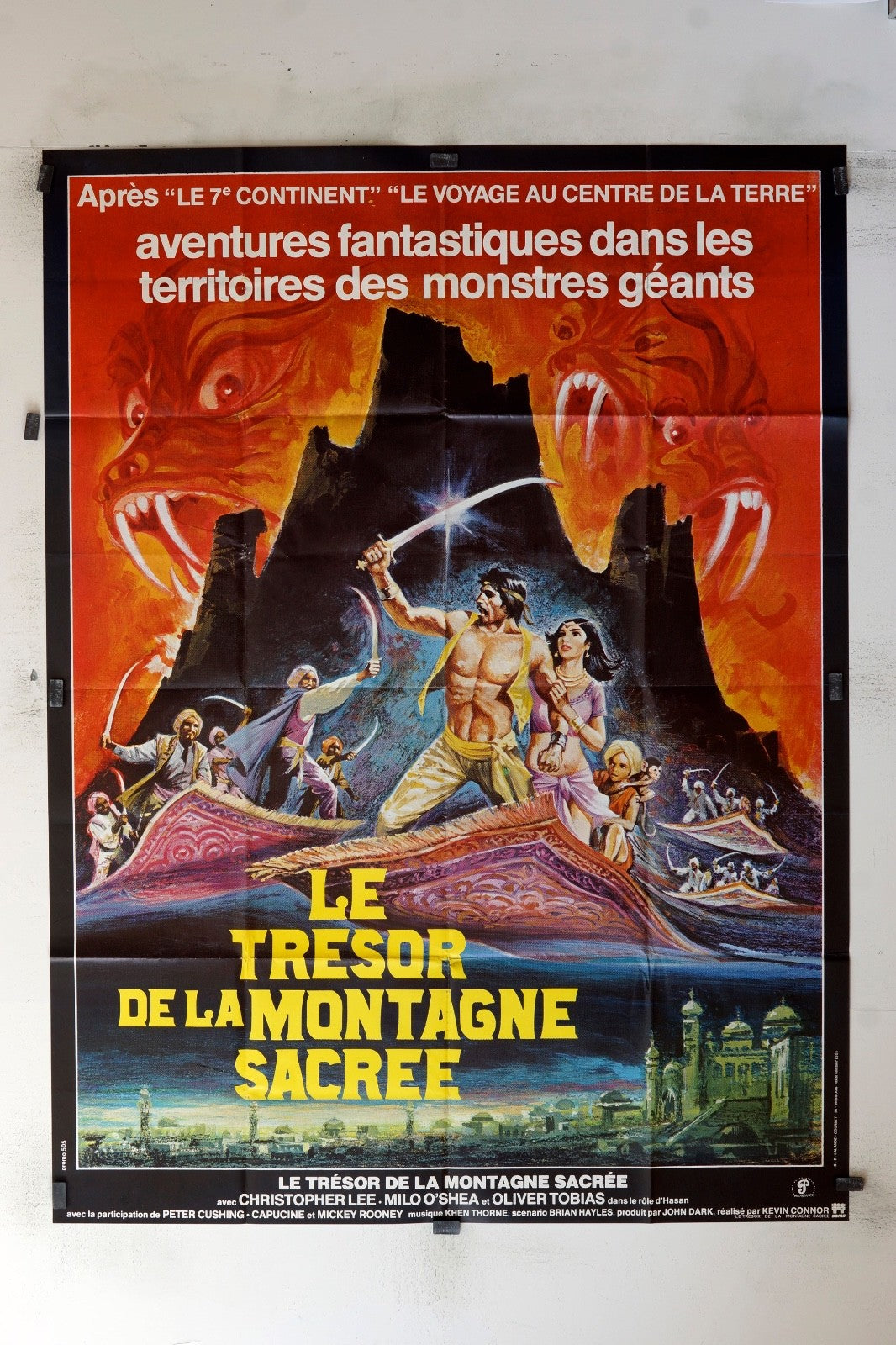 LE TRÉSOR DE LA MONTAGNE SACRÉE CHRISTOPHER LEE 120x160 ORIGINAL MOVIE POSTER