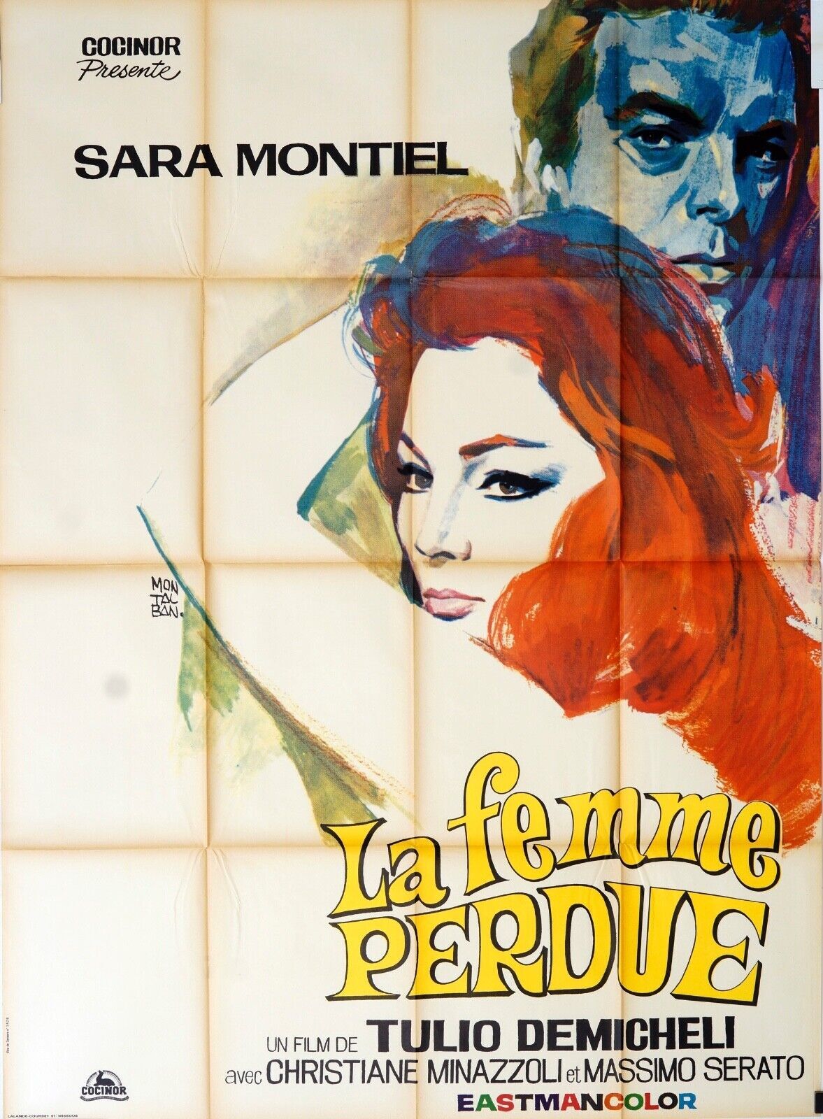 LA FEMME PERDUE ORIGINAL MOVIE POSTER 120x160 CHRISTIANE MINAZZOLI