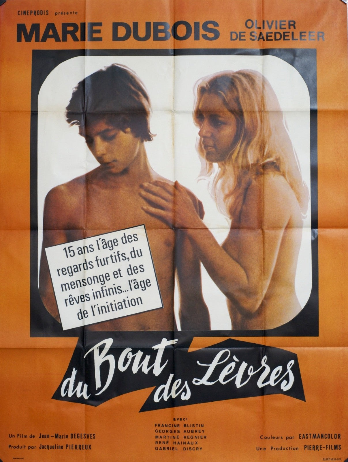 DU BOUT DES LÈVRES MARIE DUBOIS movie poster ORIGINAL 120x160