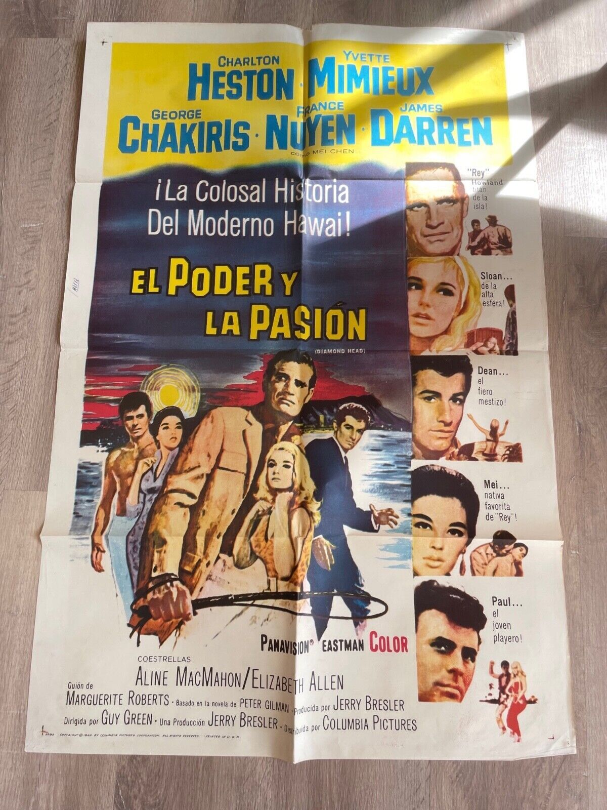 EL PODER Y LA PASION ORIGINAL VINTAGE (70X100) CHARLTON HESTON