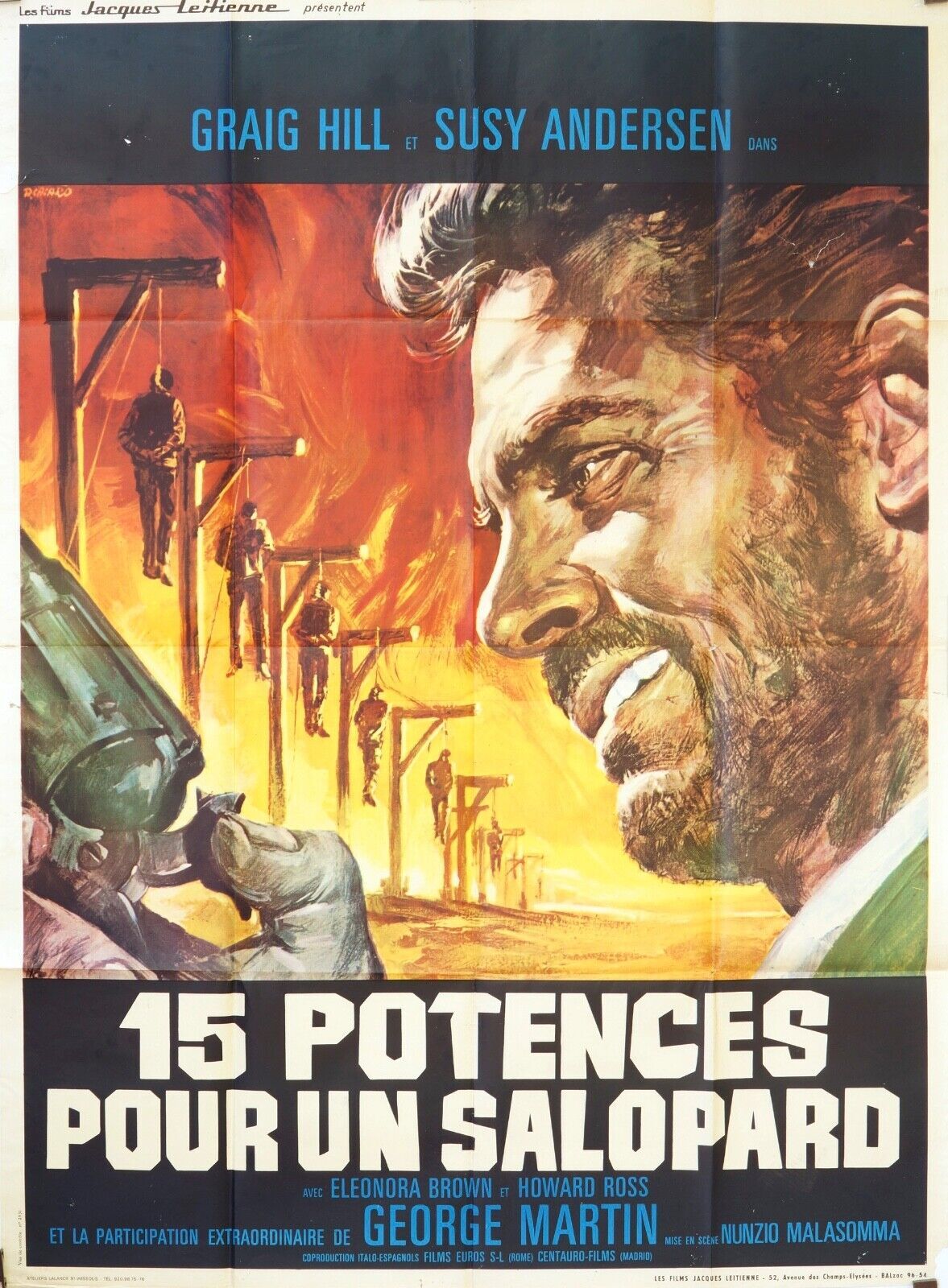 15 POTENCES POUR UN SALOPARD POSTER ORIGINAL 120x160 GRAIG HILL