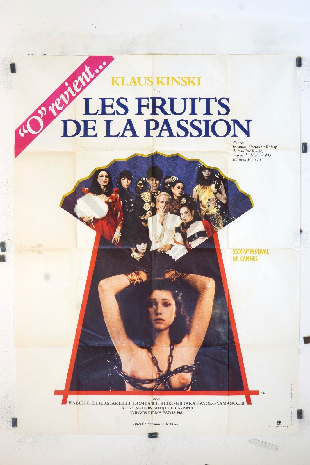 LES FRUITS DE LA PASSION ORIGINAL MOVIE POSTER 120x160 KLAUS KINSKI