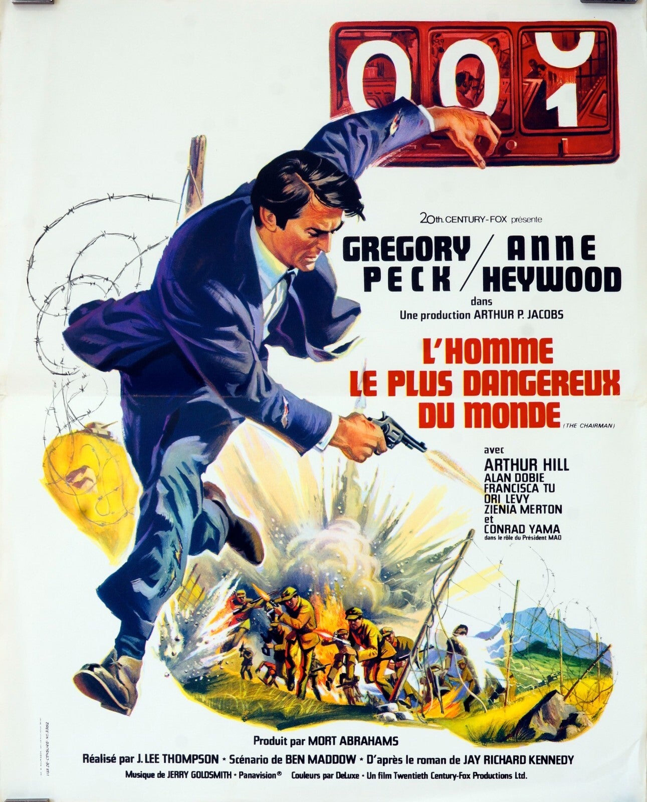 L'HOMME LE PLUS DANGEREUX DU MONDE (45X56), MOVIE POSTER ORIGINAL, Gregory Peck