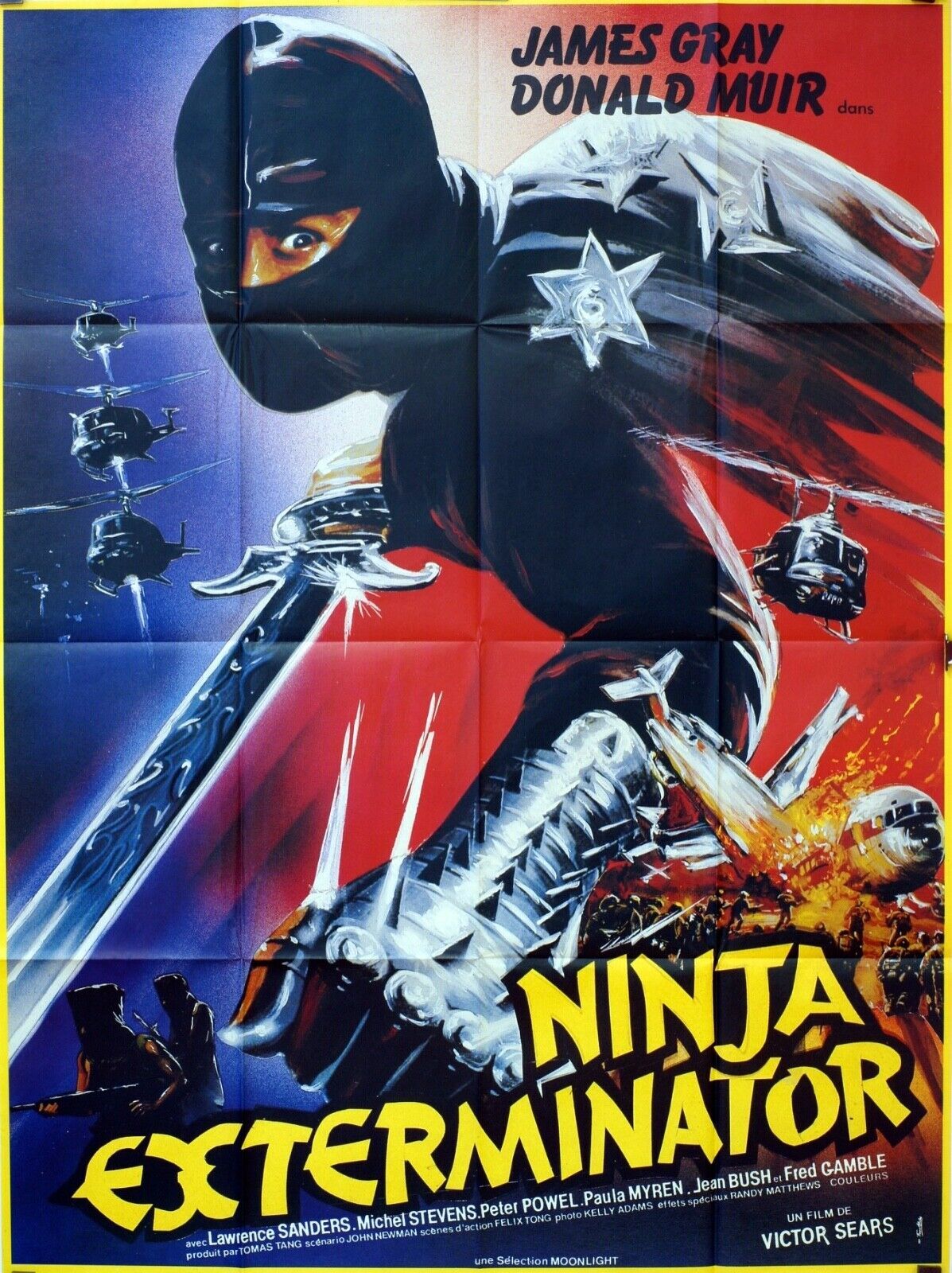 NINJA EXTERMINATOR MOVIE POSTER ORIGINAL 120x160 JAMES GRAY