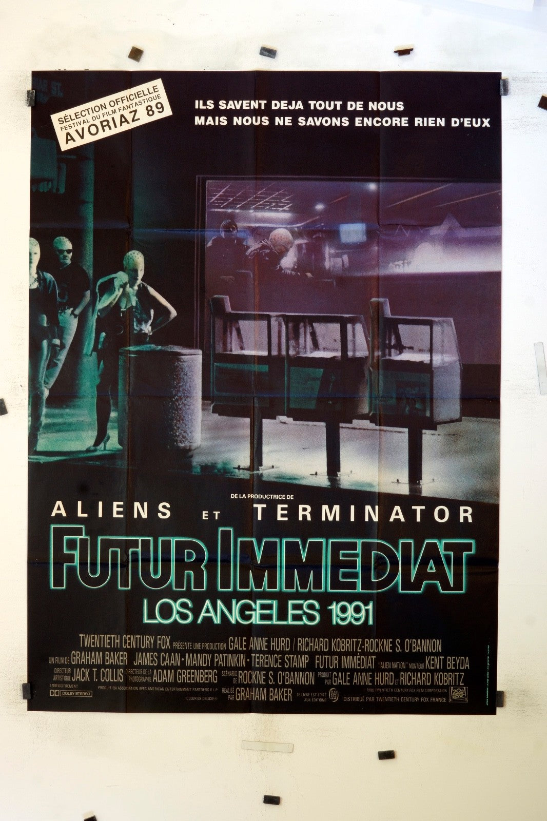 FUTUR IMMÉDIAT – 1991 ALIENS ET TERMINATOR MOVIE POSTER ORIGINAL (120X160)