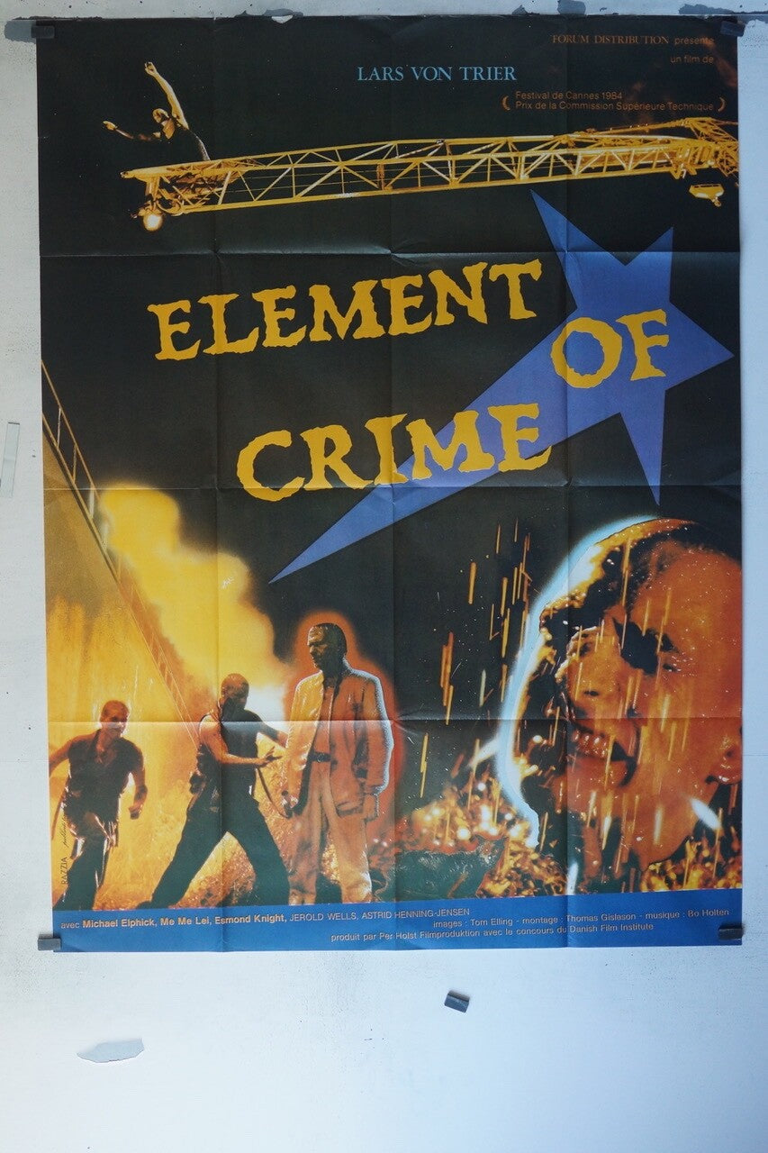 ELEMENT OF CRIME MOVIE POSTER ORIGINAL 120x160 CHUCK NORRIS