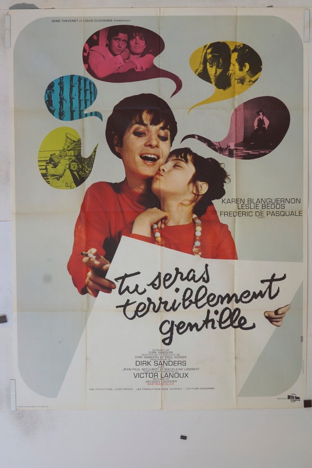 TU SERAS TERRIBLEMENT GENTILLE MOVIE POSTER ORIGINAL 120x160 MICHEL SIMON