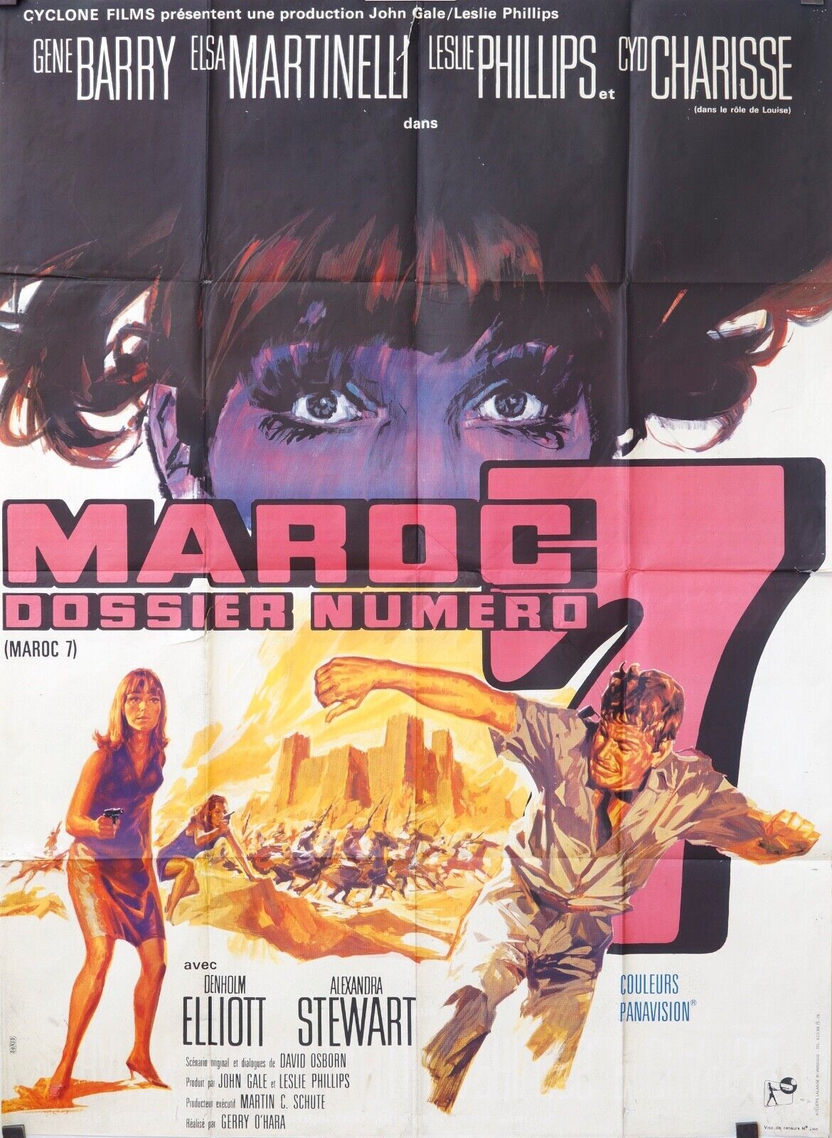 MAROC DOSSIER NUMÉRO 7 MOVIE POSTER ORIGINAL 120x160 GENE BARRY