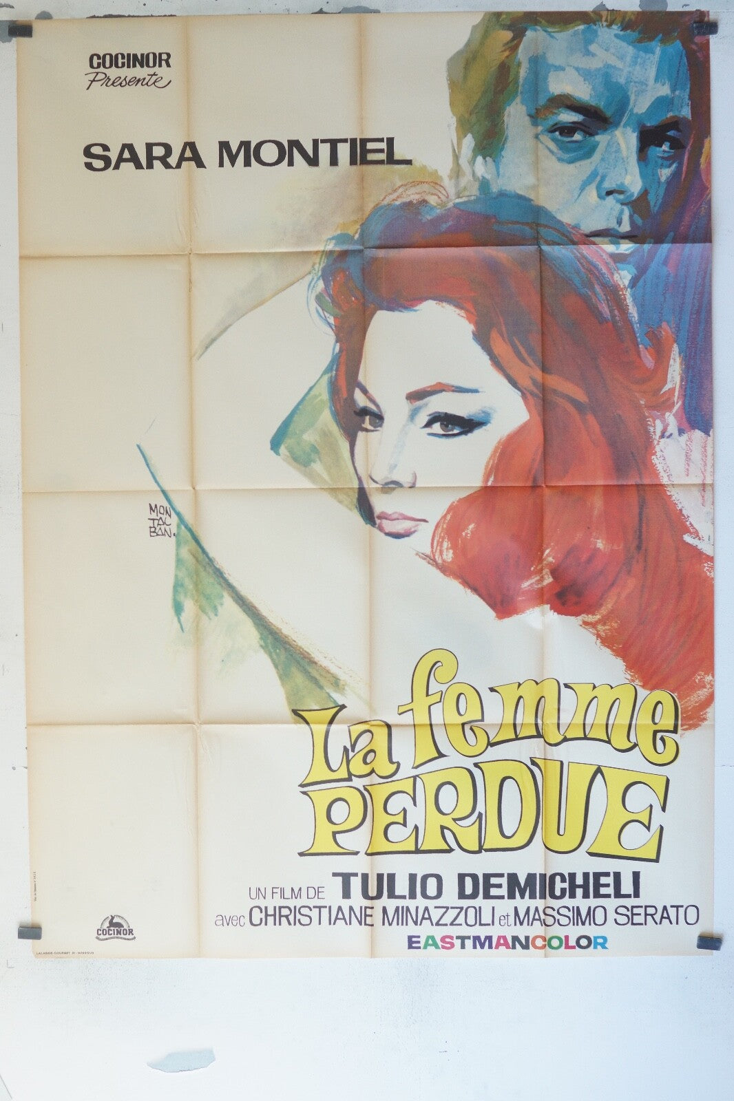 LA FEMME PERDUE MOVIE POSTER ORIGINAL 120x160 CHRISTIANE MINAZZOLI