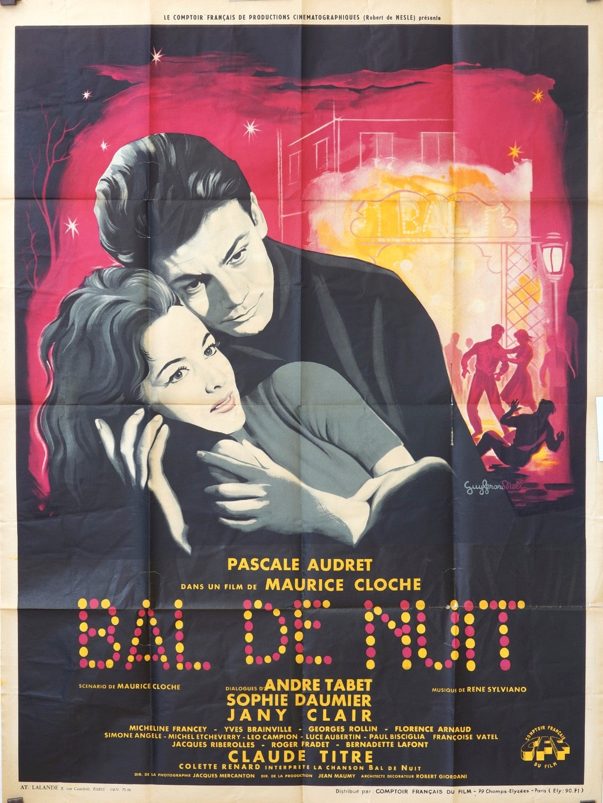BAL DE NUIT PASCALE AUDRET MOVIE POSTER ORIGINAL 120x160